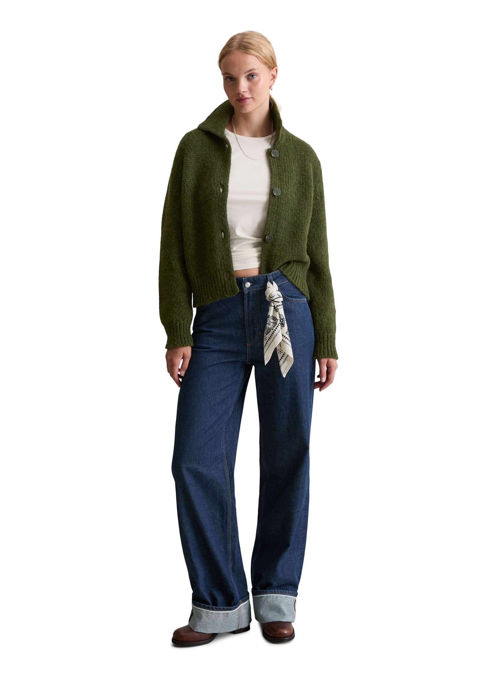 Marc O'Polo DENIM Cardigan »aus weichem Schurwolle-Mix«