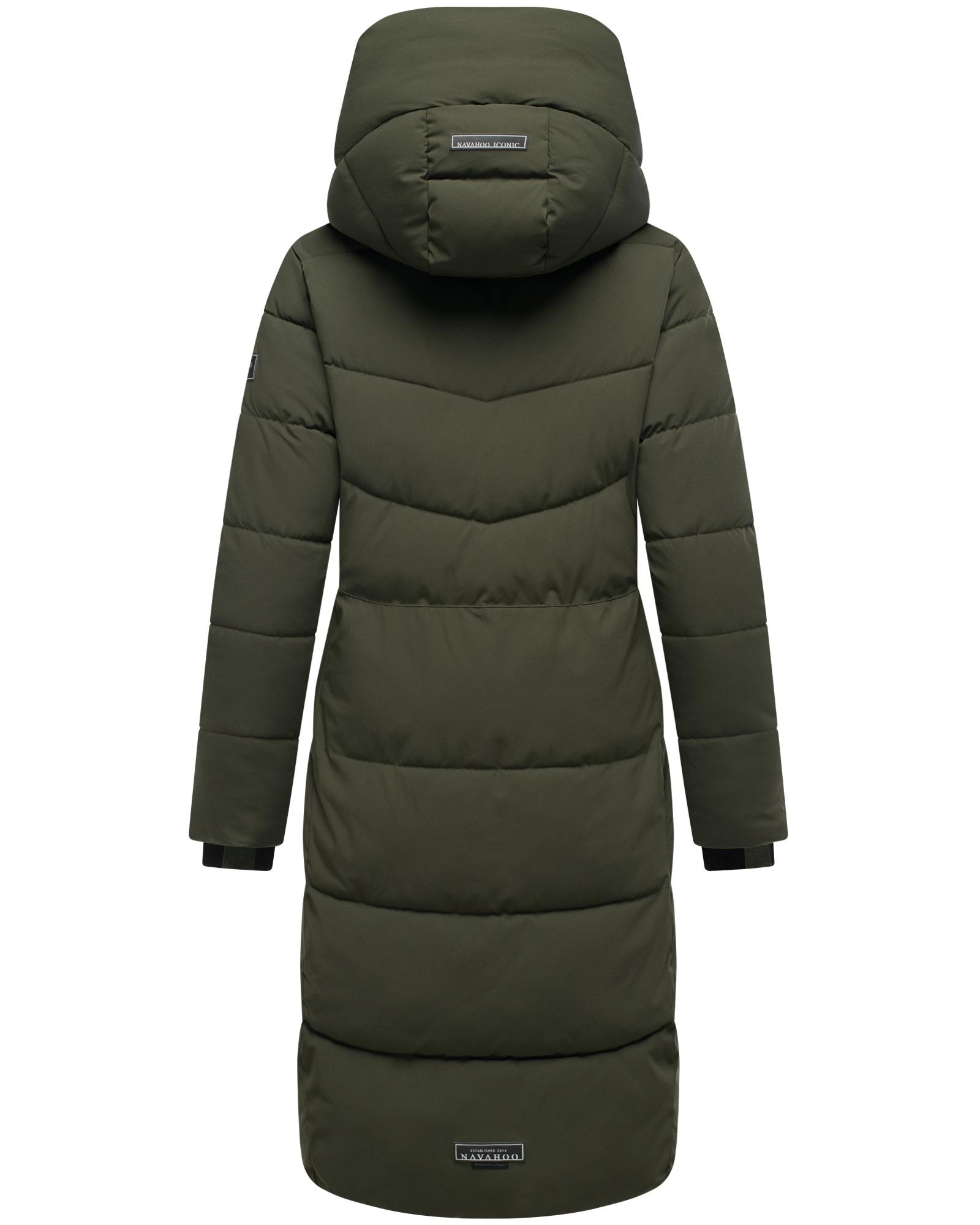 Thumbnail - Navahoo Steppmantel "Schokokuss XIV" Warmer Damen gesteppter Wintermantel mit Kapuze