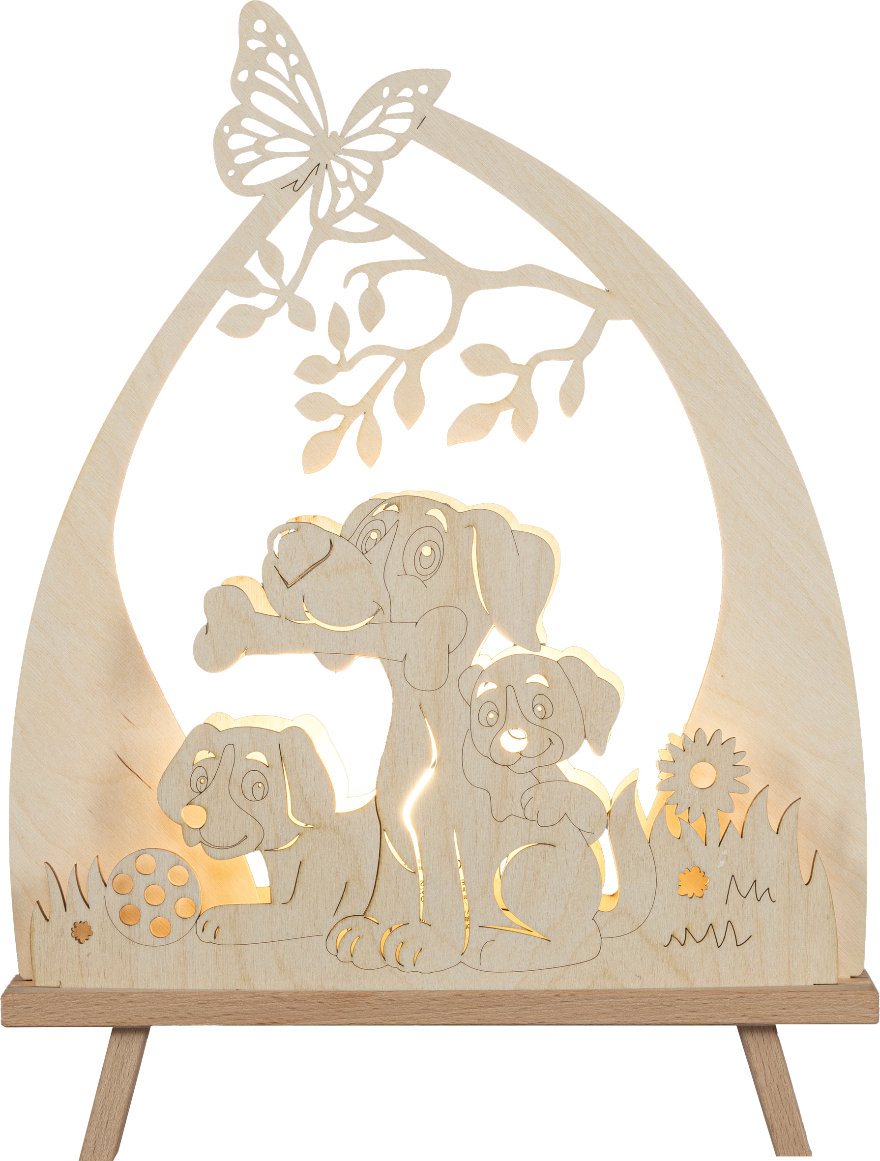 SAICO Original LED Schwibbogen "Deko-Lichterspitze, Hundefreund" inkl. eine günstig online kaufen
