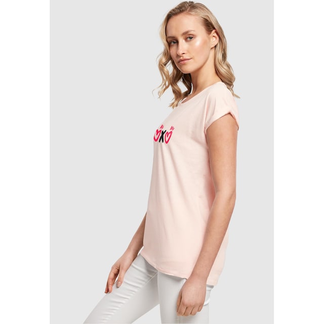 Merchcode T-Shirt »Damen Ladies Valentines Day - XOXO Extended Shoulder Tee«,  (1 tlg.) bestellen | BAUR