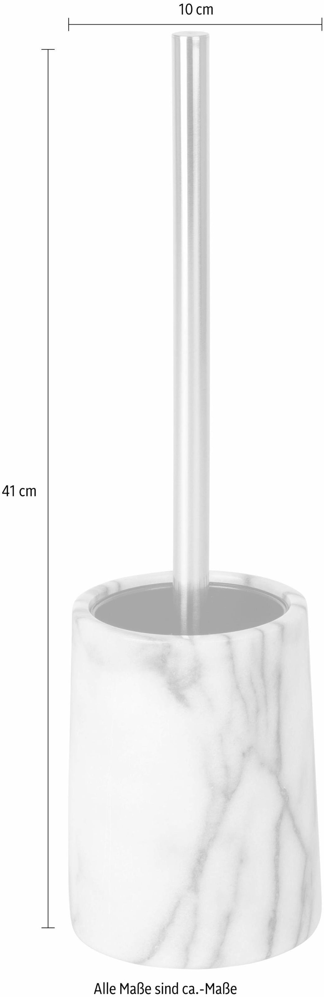 WENKO WC-Garnitur »Onyx«, aus Marmor, Bürstenkopf-Durchmesser 8 cm kaufen |  BAUR