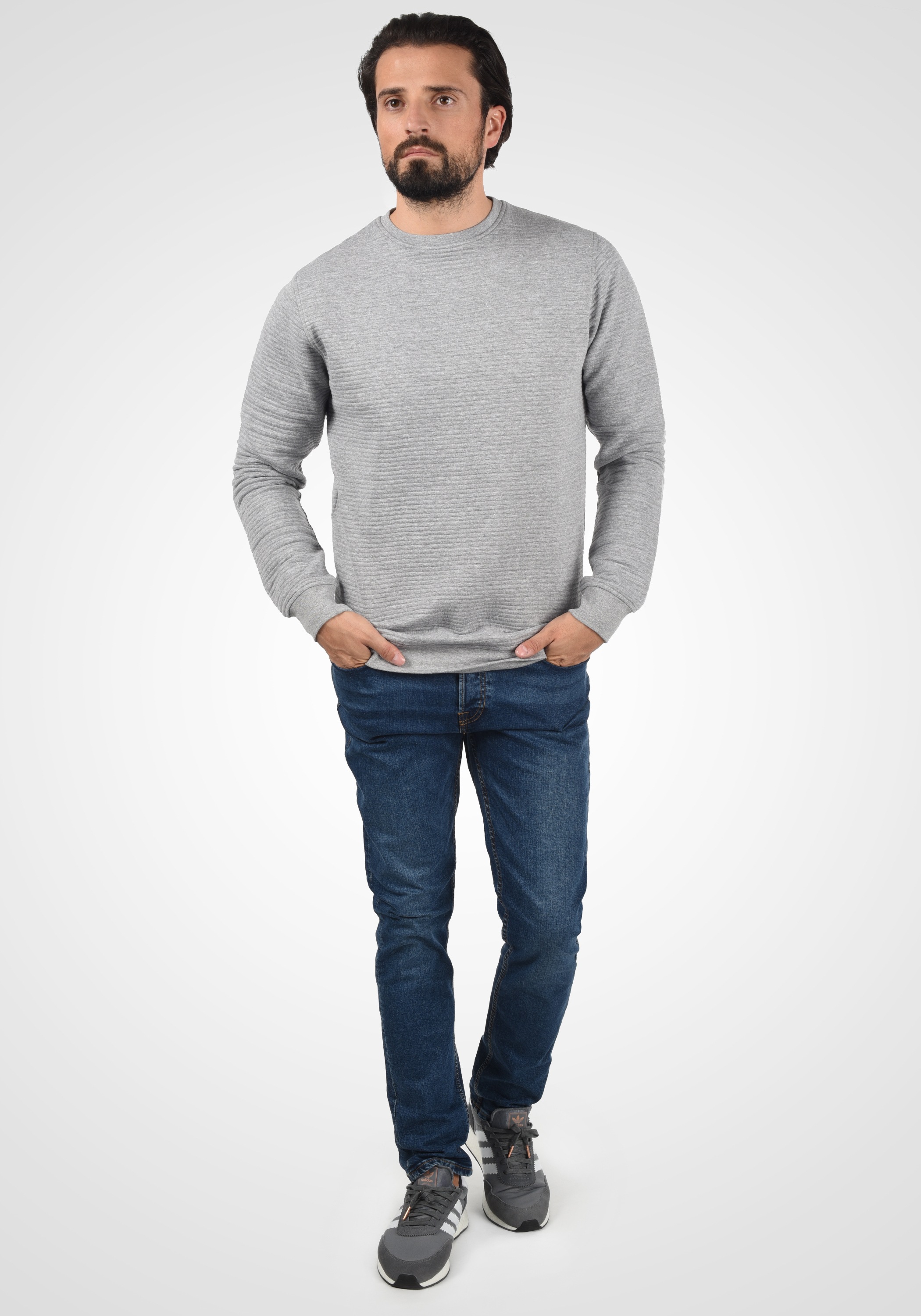 Indicode Longpullover "Sweatshirt IDBronn" günstig online kaufen