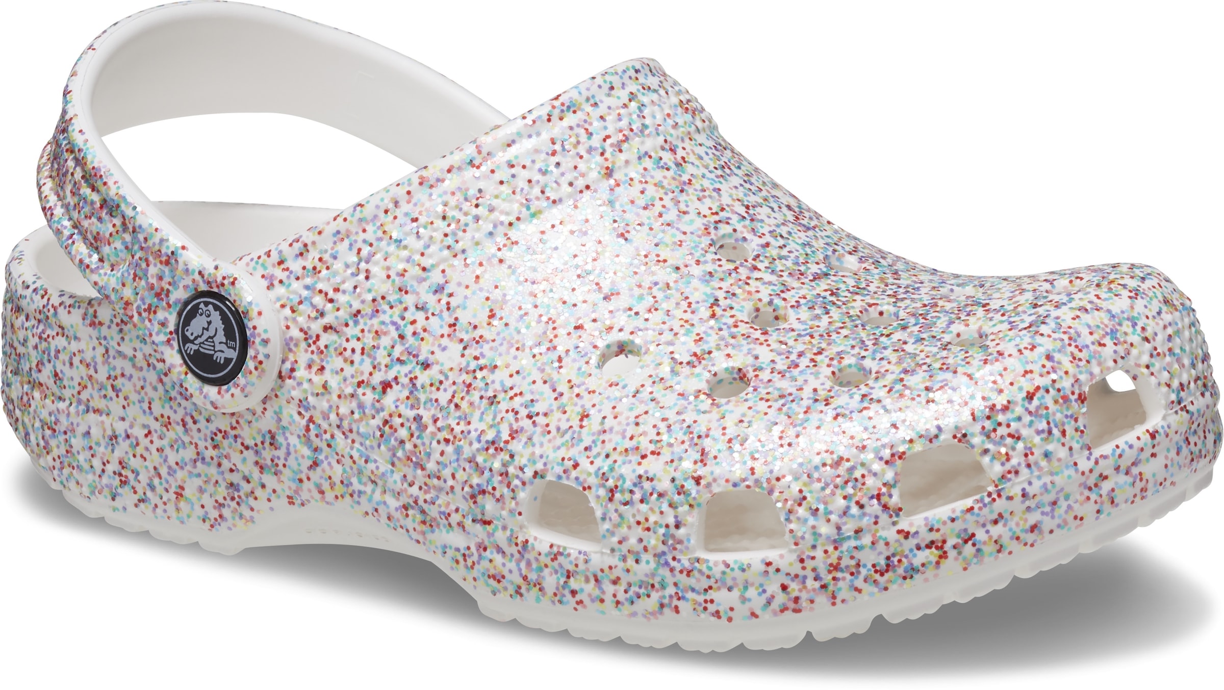 Crocs Hausschuh »Classic Sprinkle Glitter Clog K«, mit allover Glitter