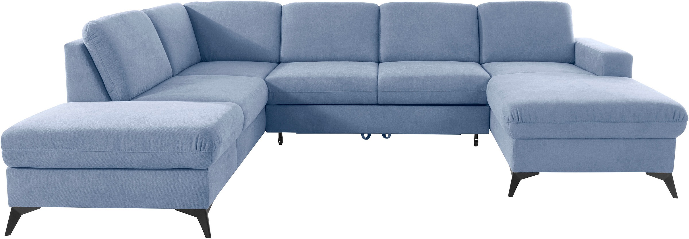 Home affaire Wohnlandschaft "Lolland U-Form" Wahlweise mit Bettfunktion und günstig online kaufen