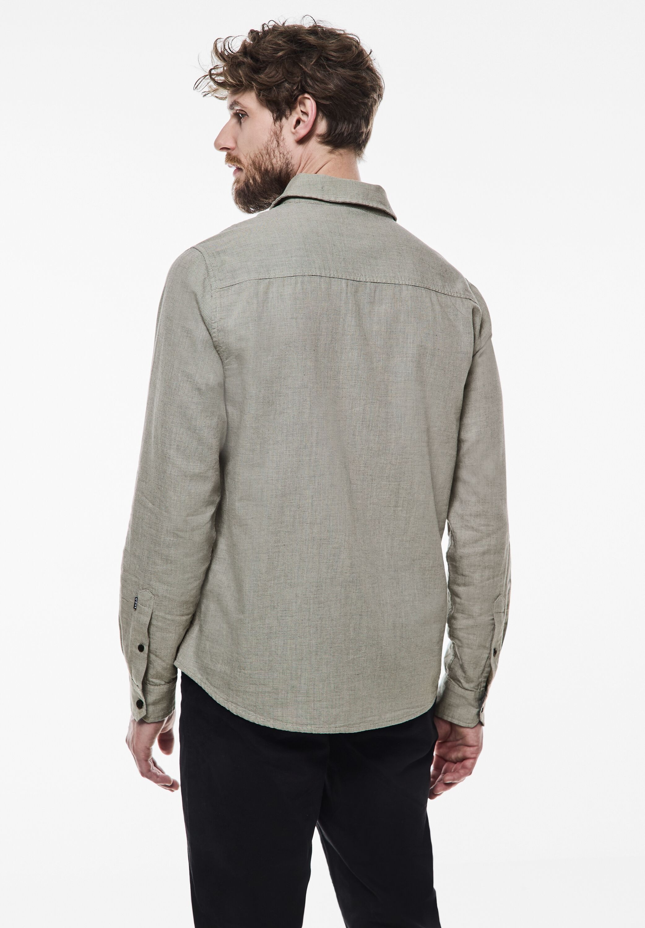 STREET ONE MEN Langarmhemd, aus reiner Baumwolle günstig online kaufen