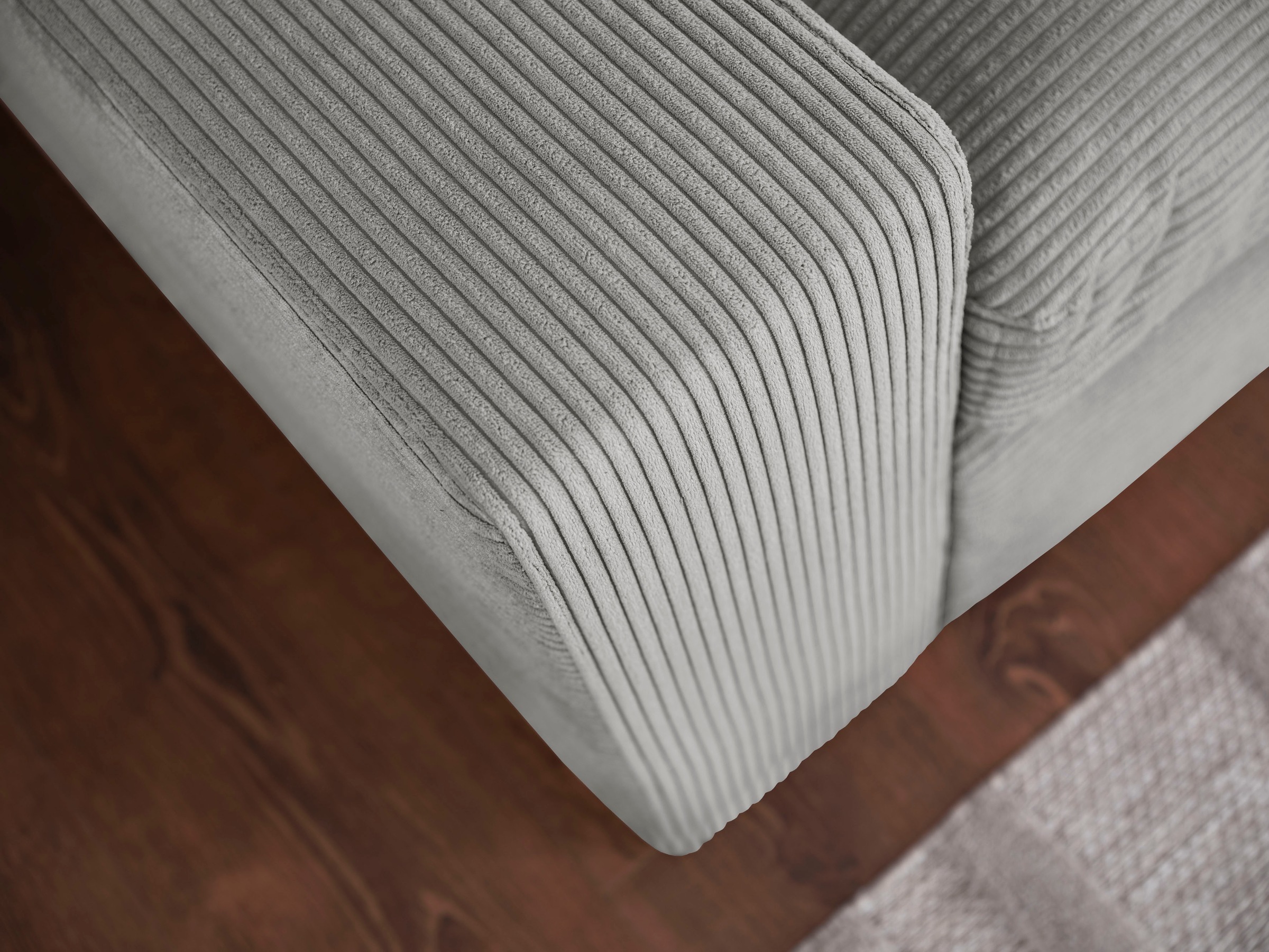 alina Ecksofa »Sandy« mit losen Sitz und Rückenkissen, in modernem Cordstoff