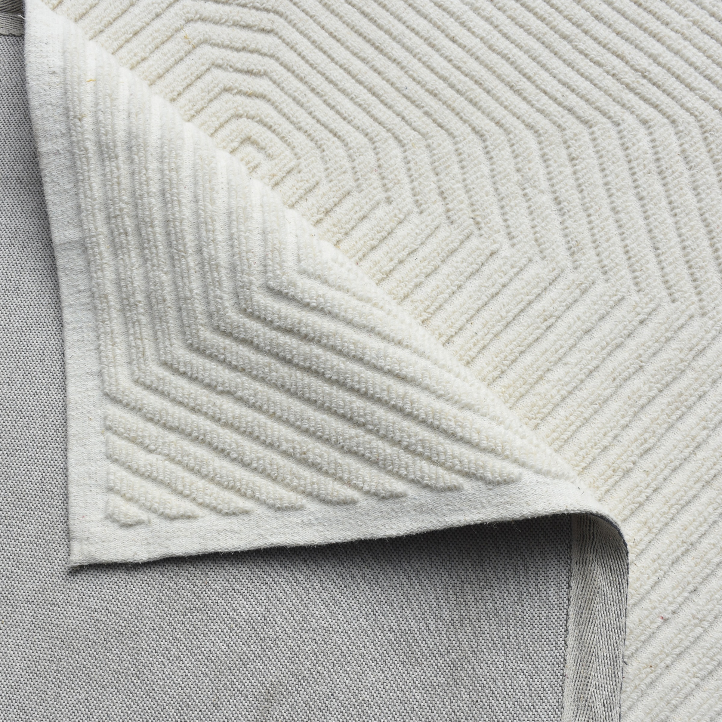 my home Wollteppich »Sola,  Wolle, Hoch-Tief-Struktur, maschinell gewebt« rechteckig 12 mm Höhe einfarbig, Wolle, Teppich, Wohnzimmer, Schlafzimmer, Esszimmer