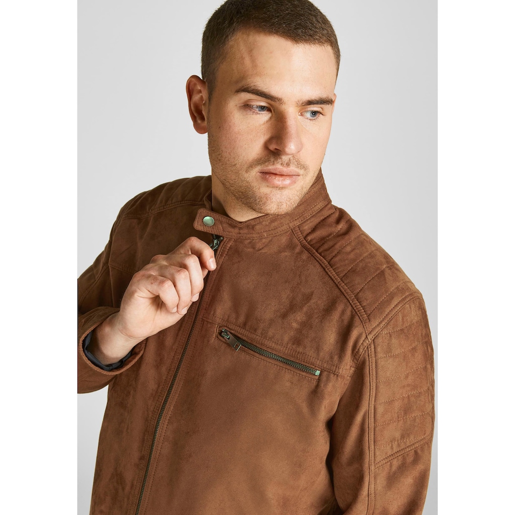 Jack & Jones PlusSize Bikerjacke »ROCKY JACKET«, bis Größe 6XL