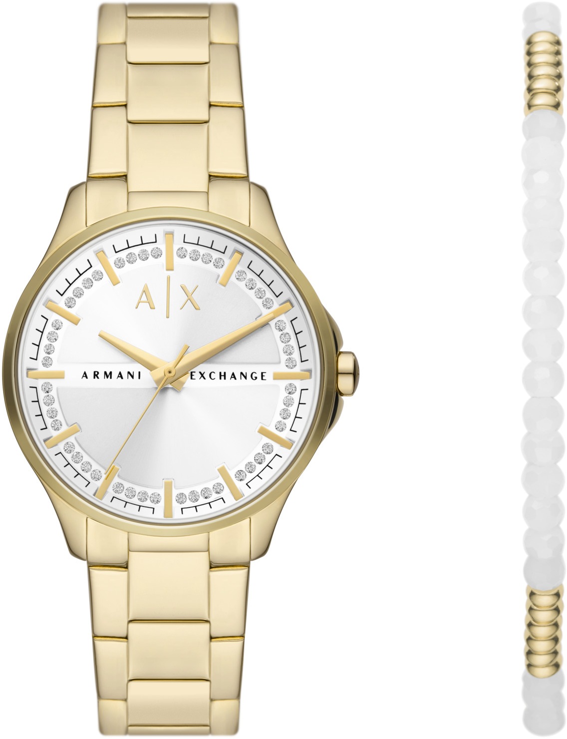 ARMANI EXCHANGE Quarzuhr »AX7139SET«, (Set, 2 tlg., mit Schmuckarmband) kaufen