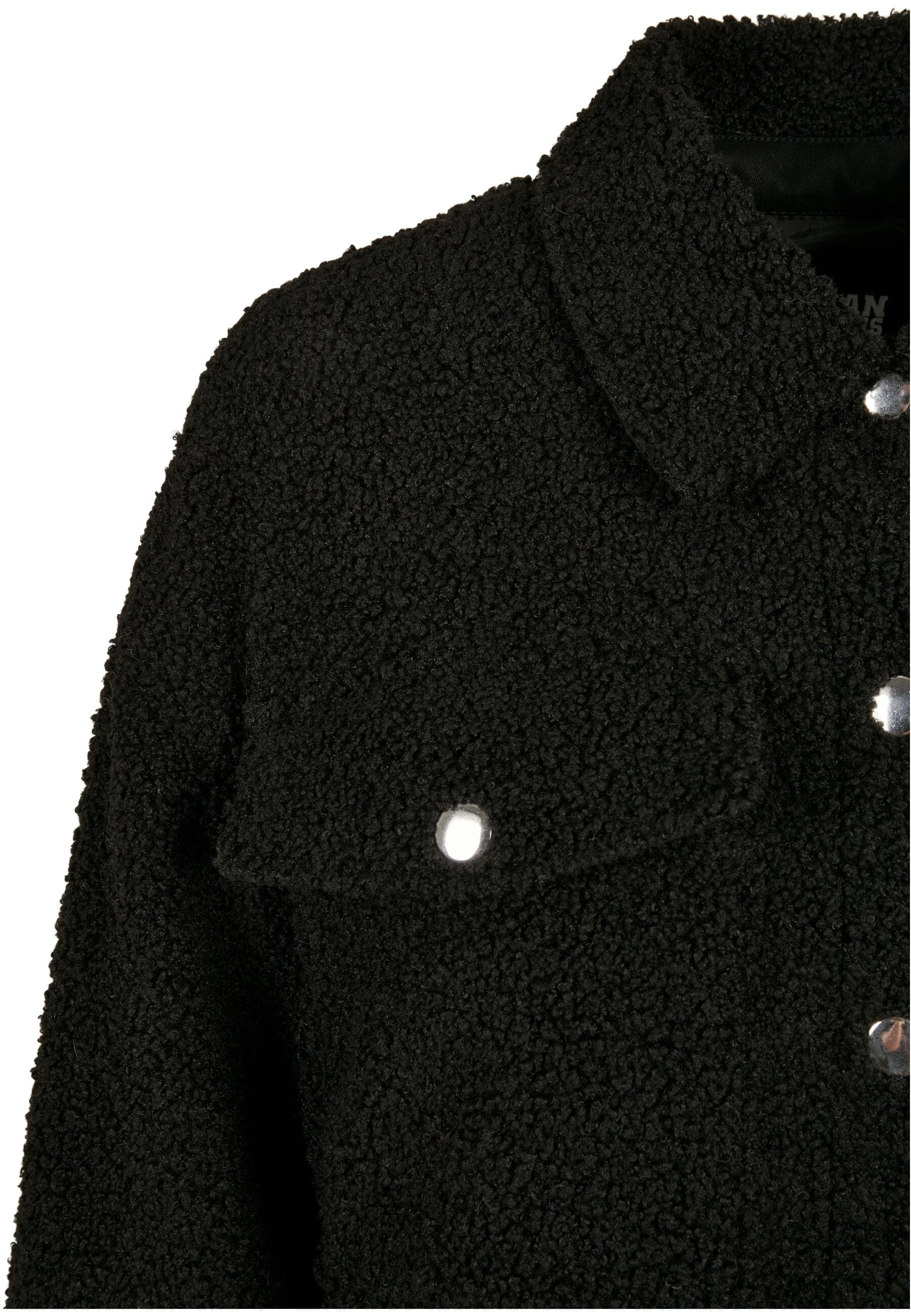 URBAN CLASSICS Langarmhemd »Urban Classics Damen Ladies Sherpa Overshirt«, (1 tlg.)