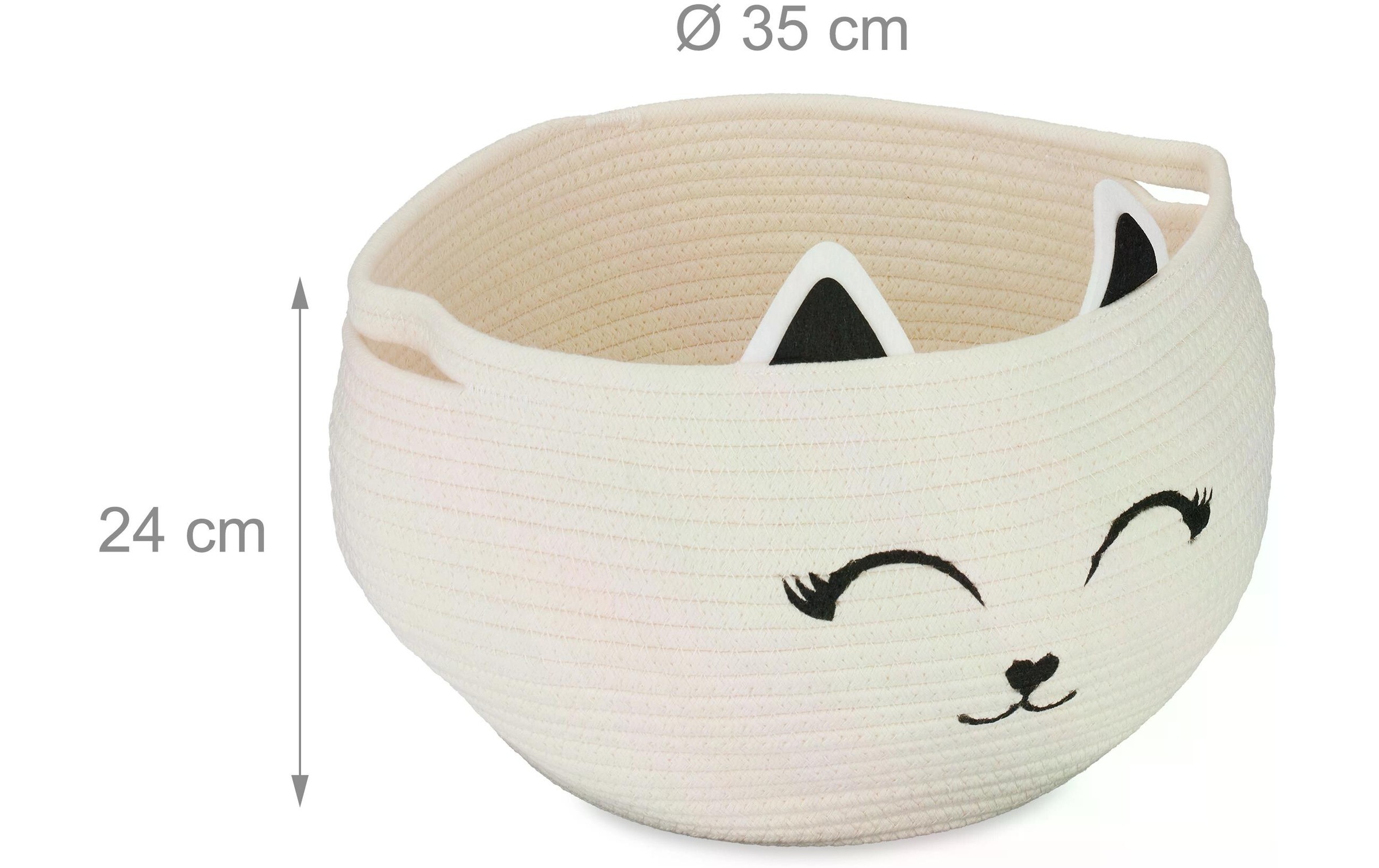 relaxdays Aufbewahrungskorb »Filz Katze«