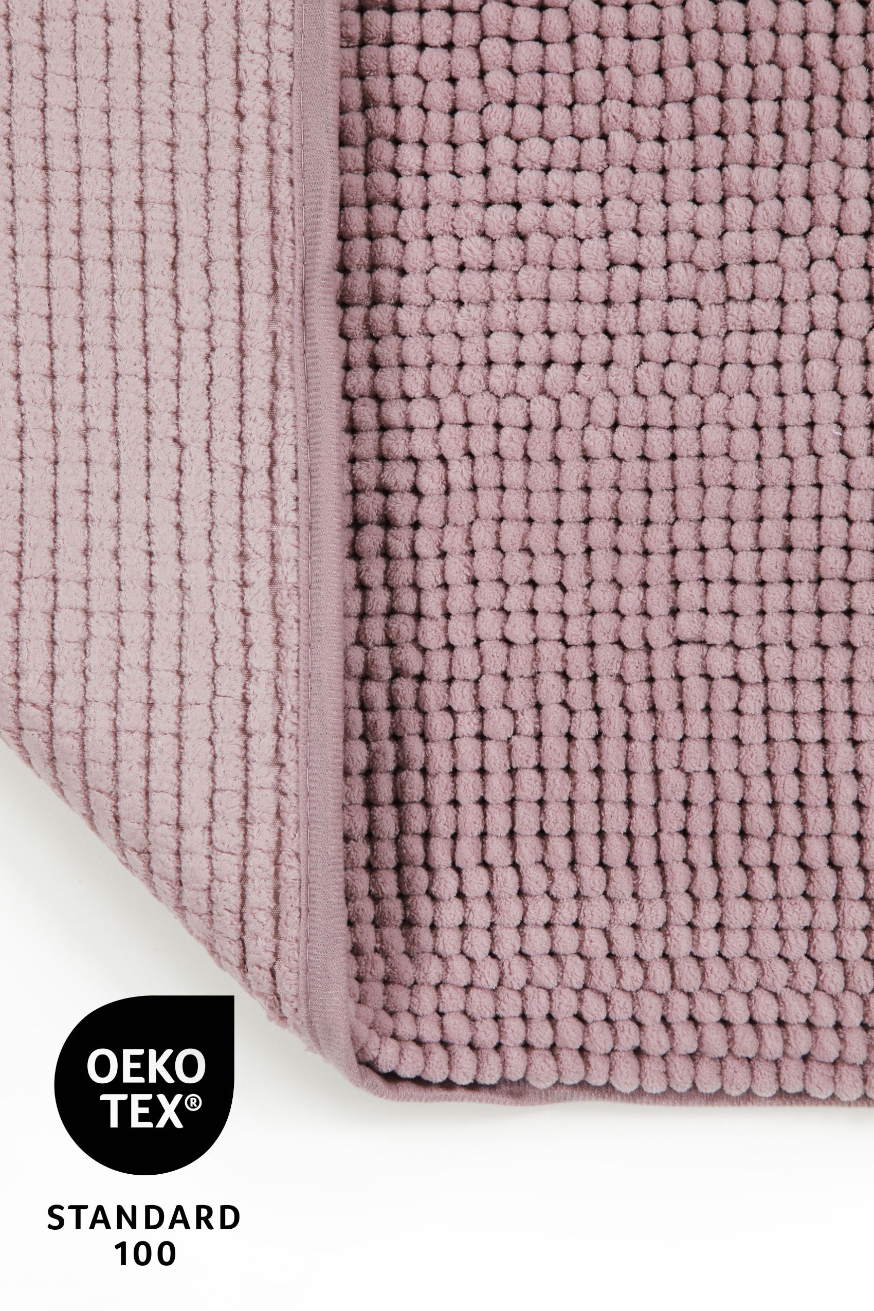 my home Badematte »Kaelan«, rutschhemmend beschichtet, fußbodenheizungsgeeignet, Badvorleger, Badteppich aus weicher Chenille, pastell Farben