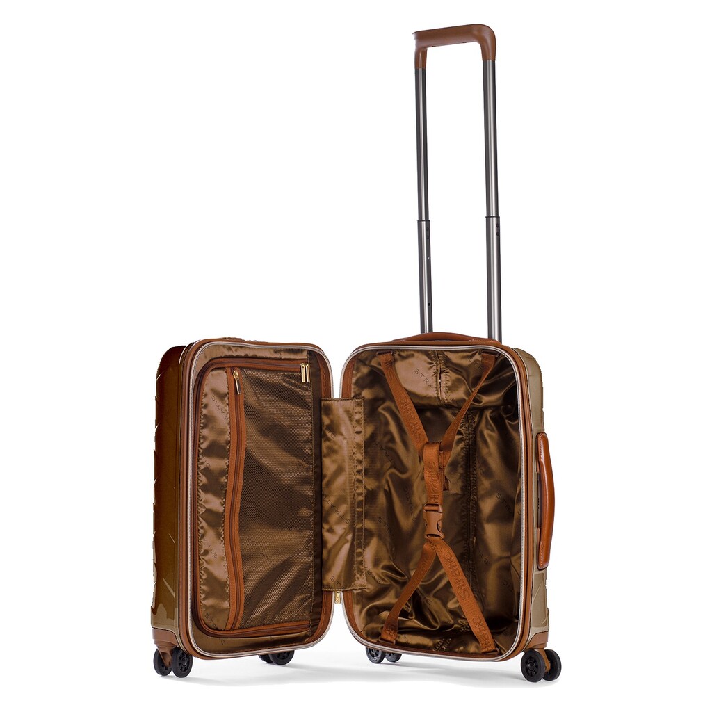 Stratic Trolley »Leather&More Hartschalen-Koffer S blue«, 4 Rollen