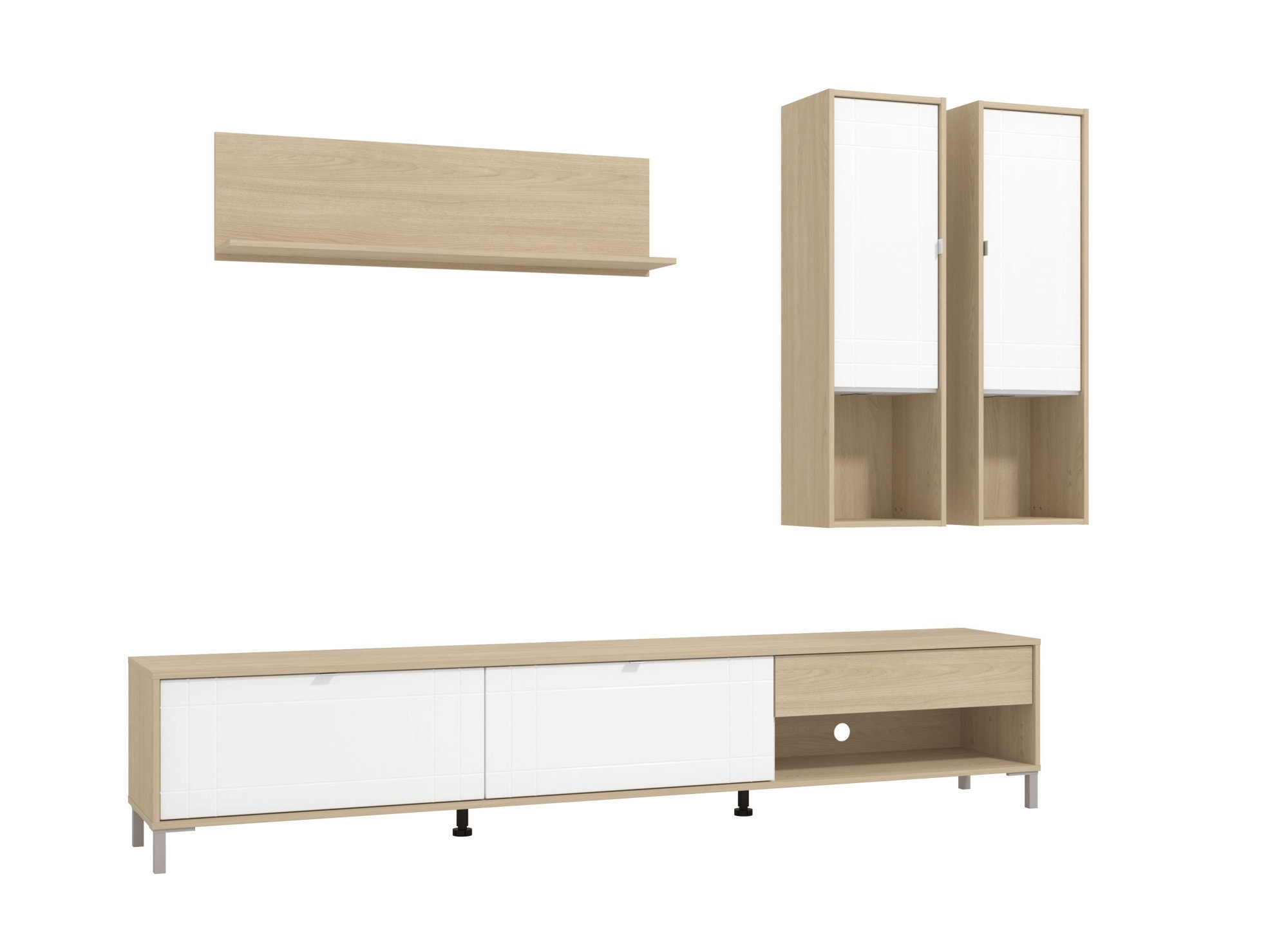 Home affaire Wohnwand "Cambridge Anbauwand, Wohnkombination, Wohnzimmer-Set günstig online kaufen