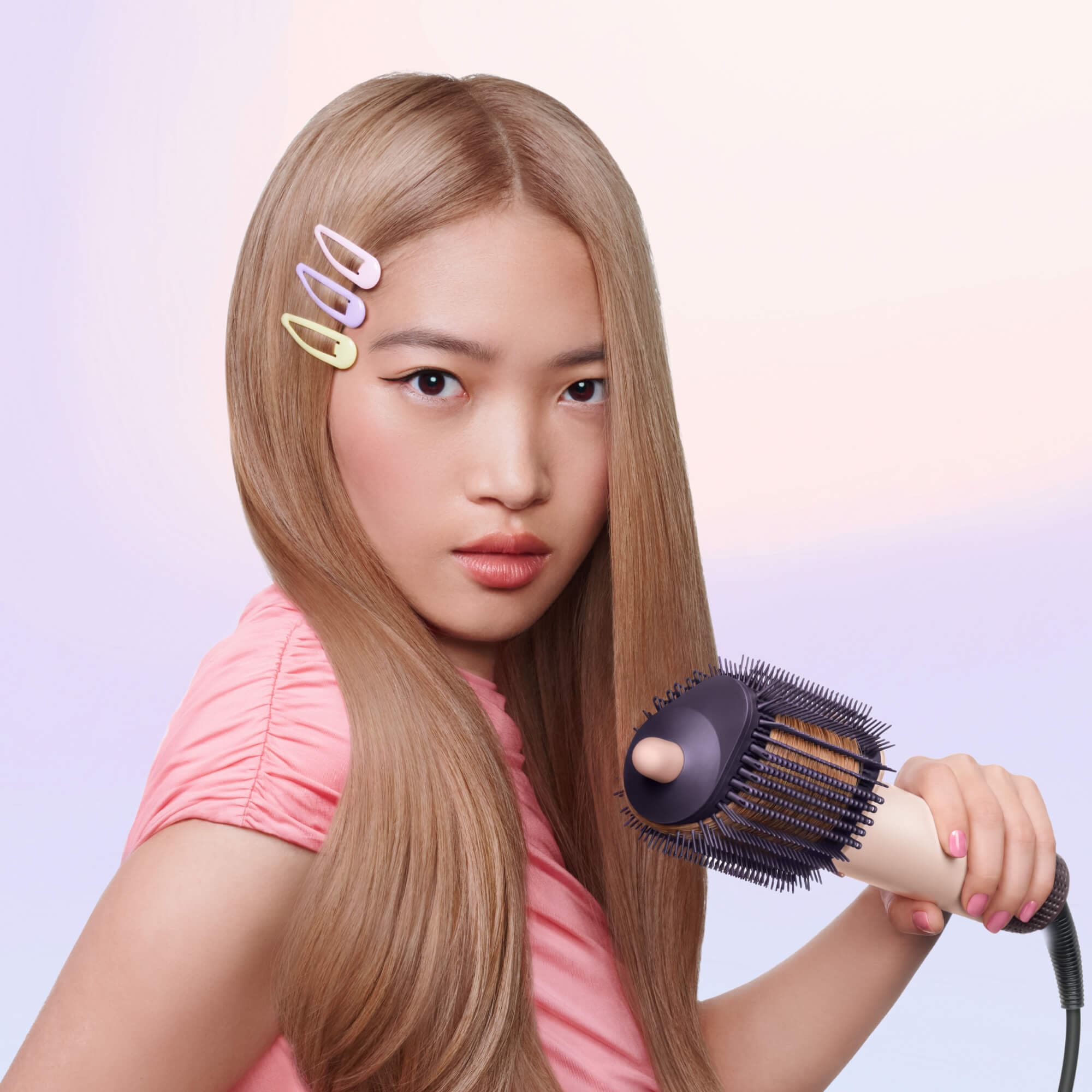 DYSON Warmluftbürste »Dyson AirsmoothTM Ceramic Pink&Roségold« Kontrolliertes Styling mit weniger Haarbruch