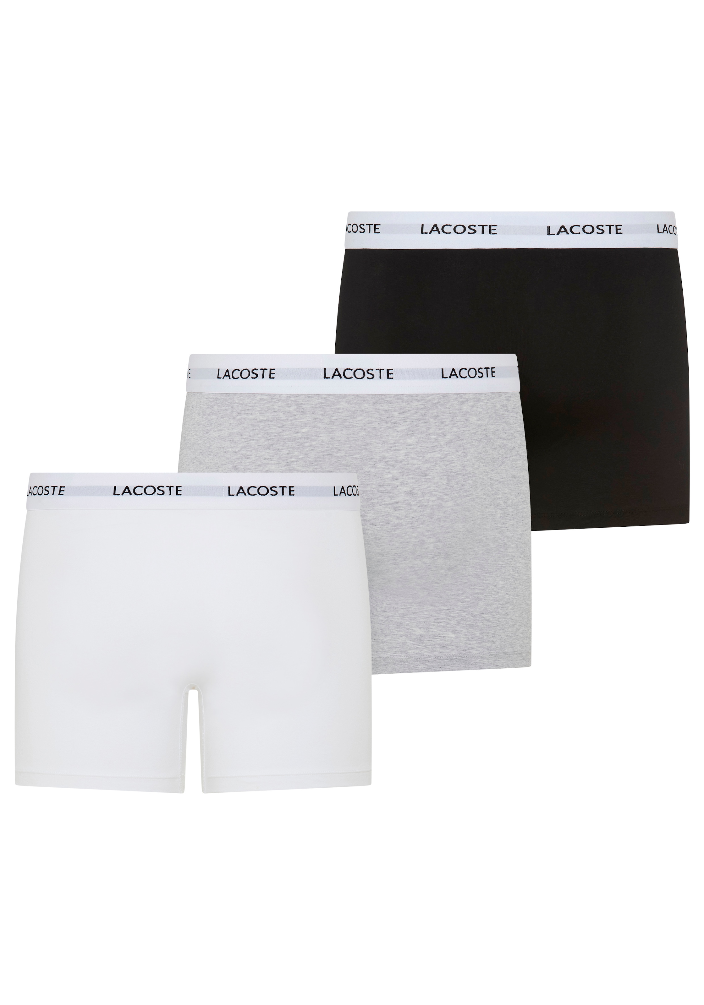 Lacoste Boxer »Boxer Brief« Packung, 3er,  mit Lacoste-Schriftzug am Bund