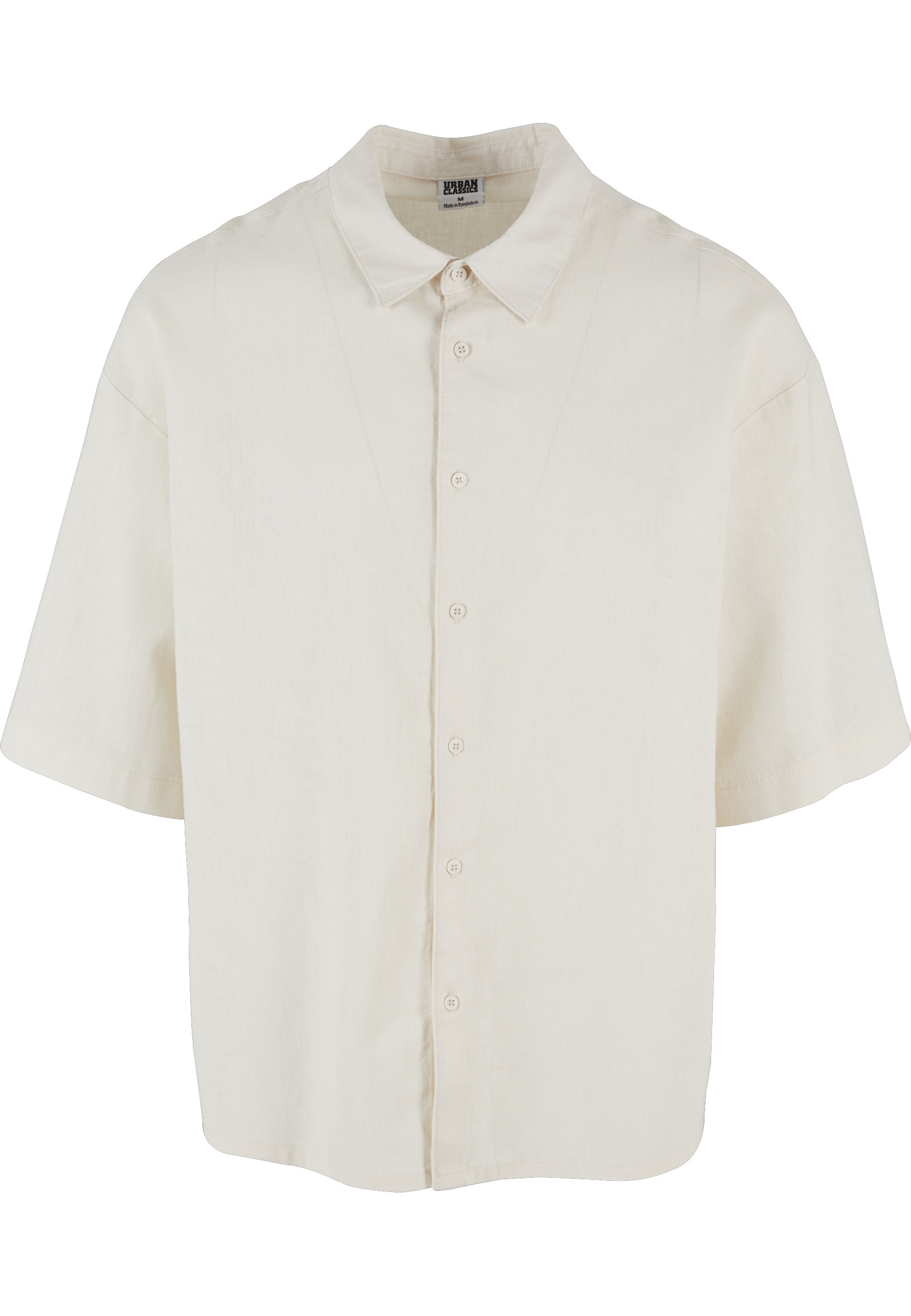 URBAN CLASSICS Langarmhemd "Urban Classics Herren Boxy Cotton Linen Shirt" günstig online kaufen