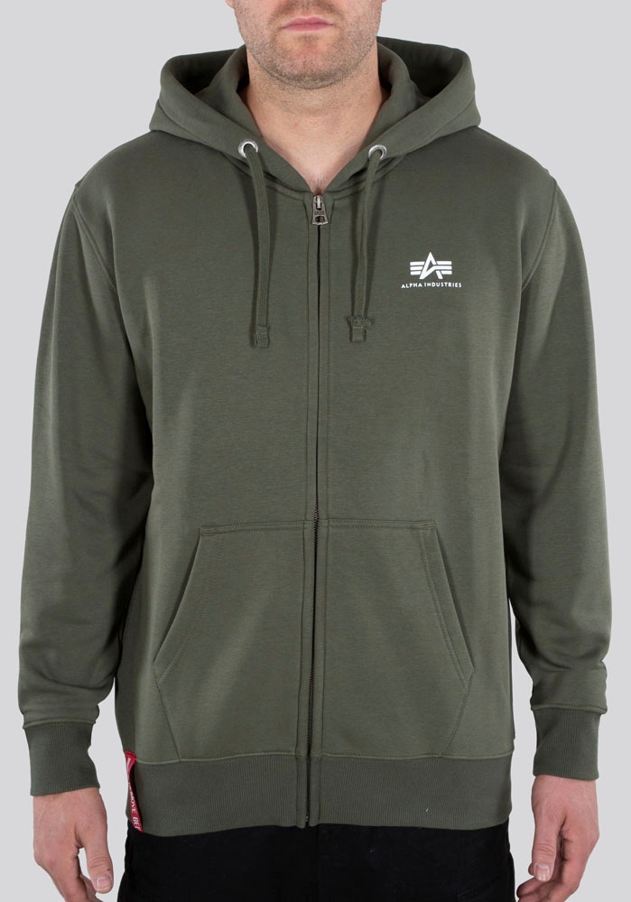Thumbnail - Alpha Industries "Basic Zip Hoody SL" Baumwollmischung, regular fit