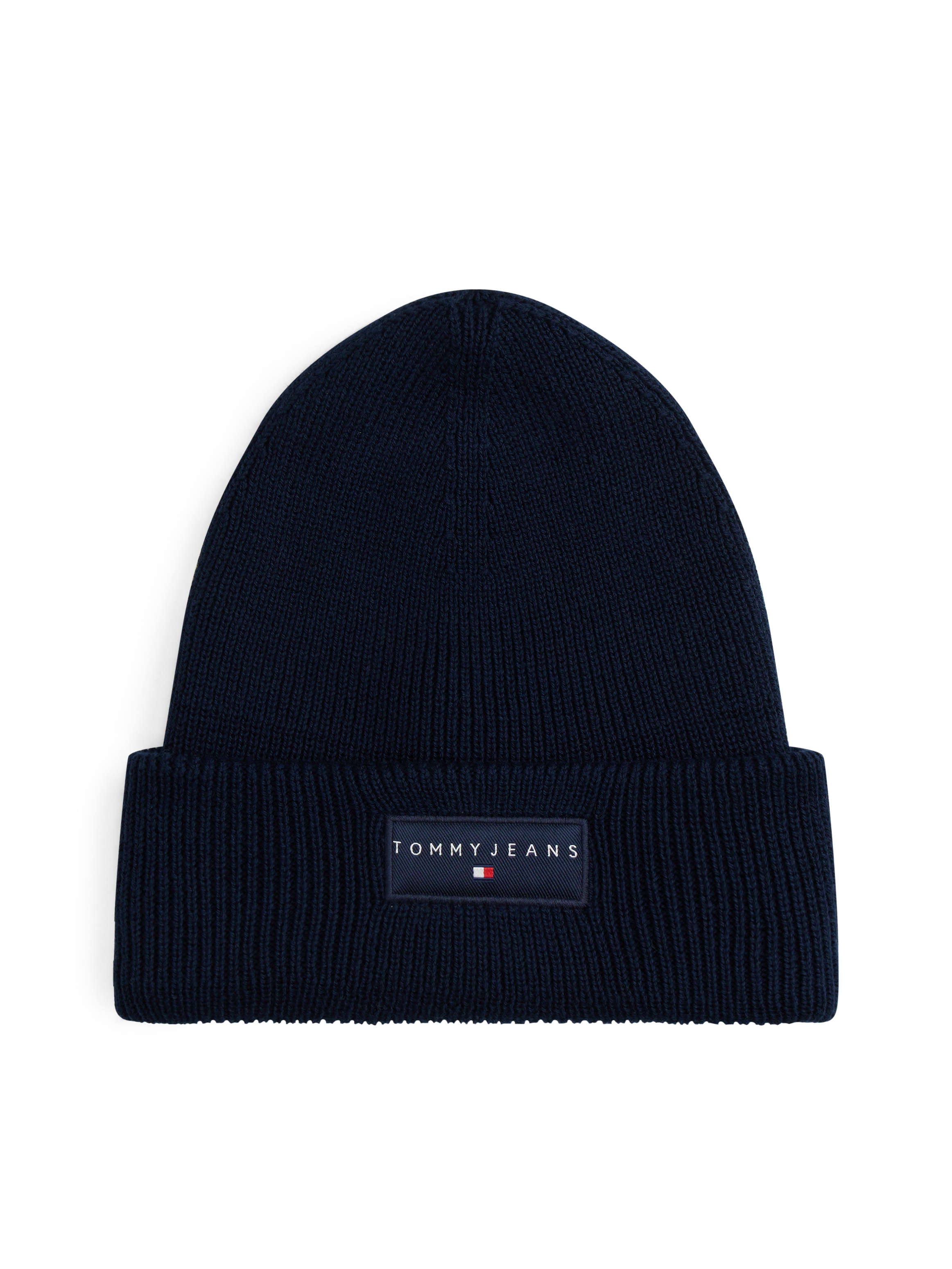 Tommy Jeans Beanie TJM LINEAR in Grobstrick, mit Umschlag günstig online kaufen