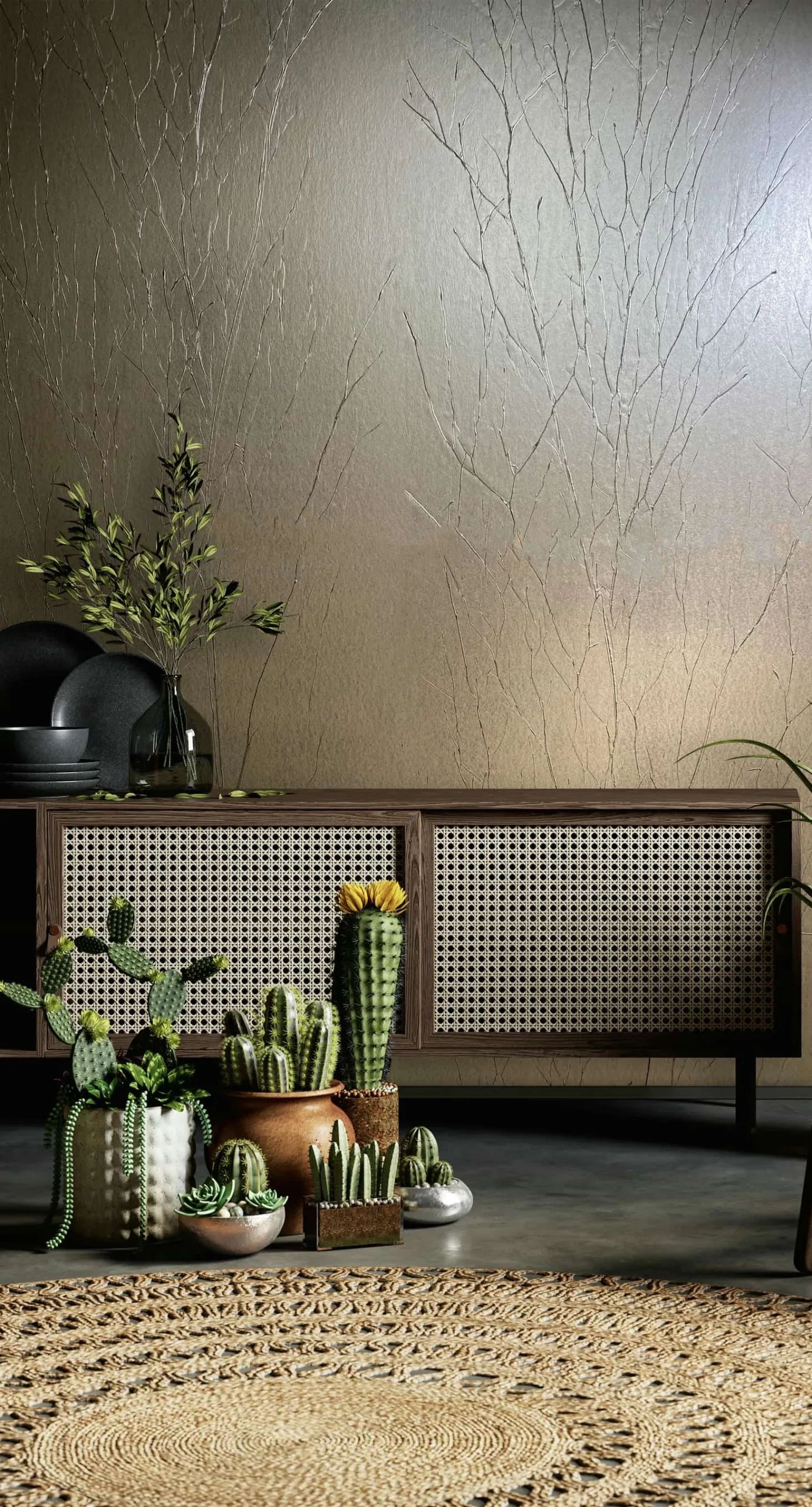 Marburg Vliestapete »Tapete Crushed Pattern«, Crushoptik, moderne Vliestapete für Wohnzimmer Schlafzimmer Küche