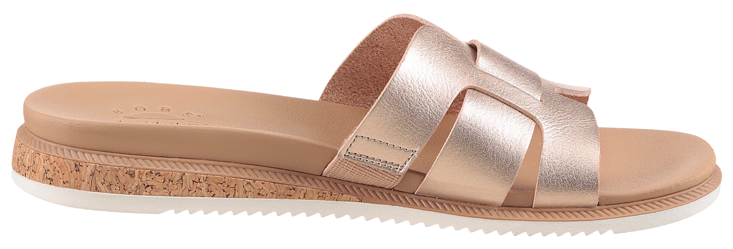Skechers Pantolette »DESERT KISS LOW-PEAK LOOK«, Flats, Sandale mit Fußbett