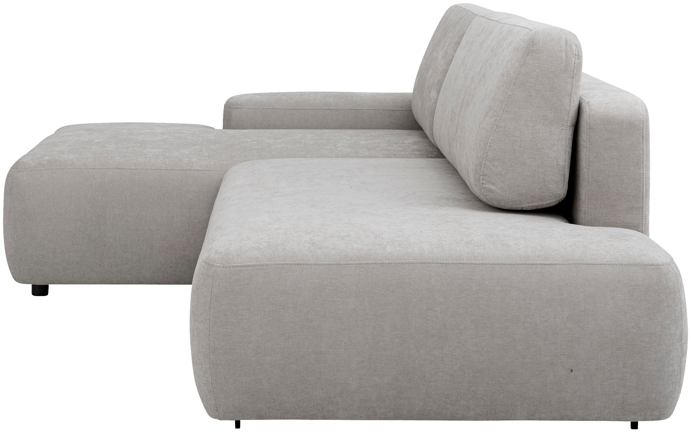 INOSIGN Ecksofa »TORGE, Schlafsofa Cord, Samtvelours u. Strukur fein, Couch in L-Form«, Schlaffunktion und Bettkasten, Liegefläche: 210x125 cm, neues Design