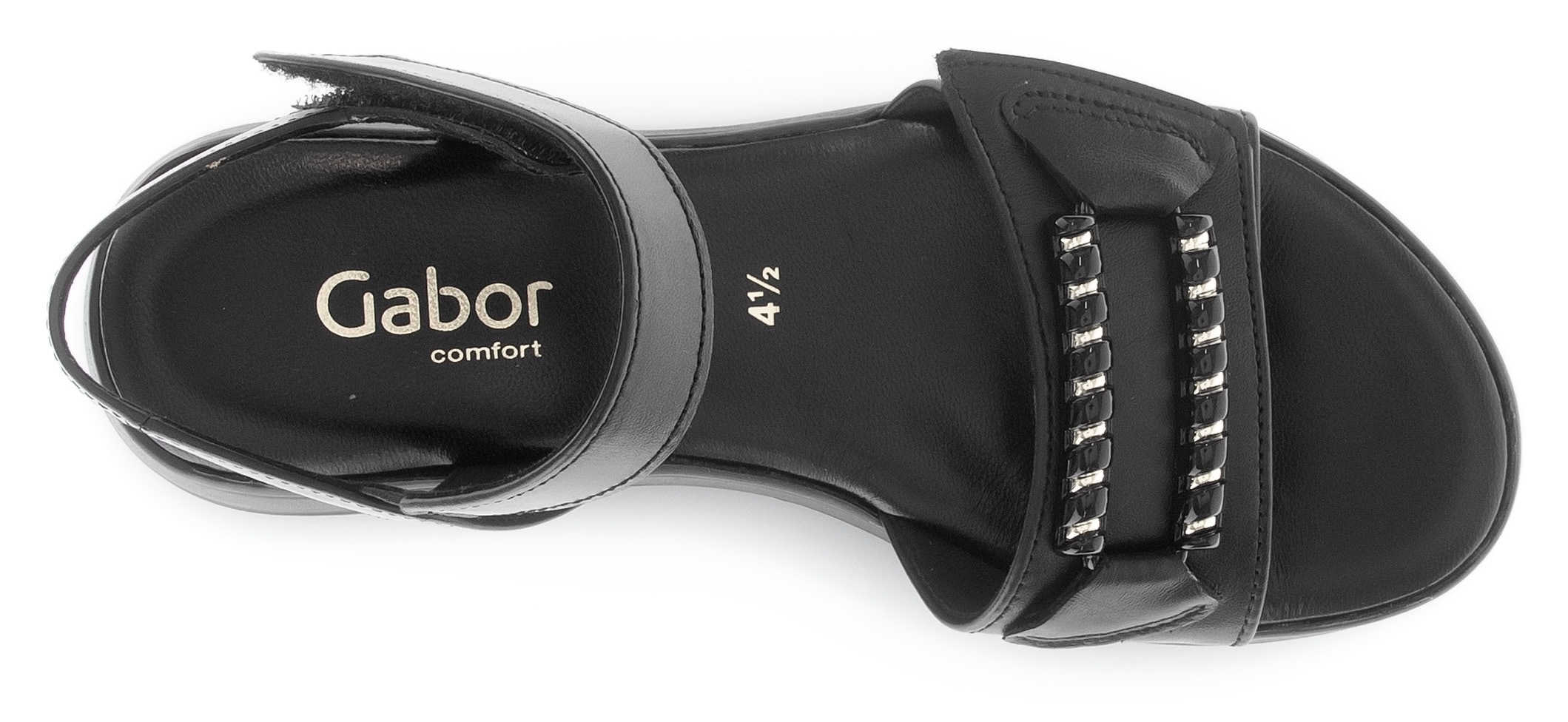 Gabor Sandalette »RHODOS«, Sommerschuh, Riemchensandale mit zwei Klettverschlüssen, G-Weite