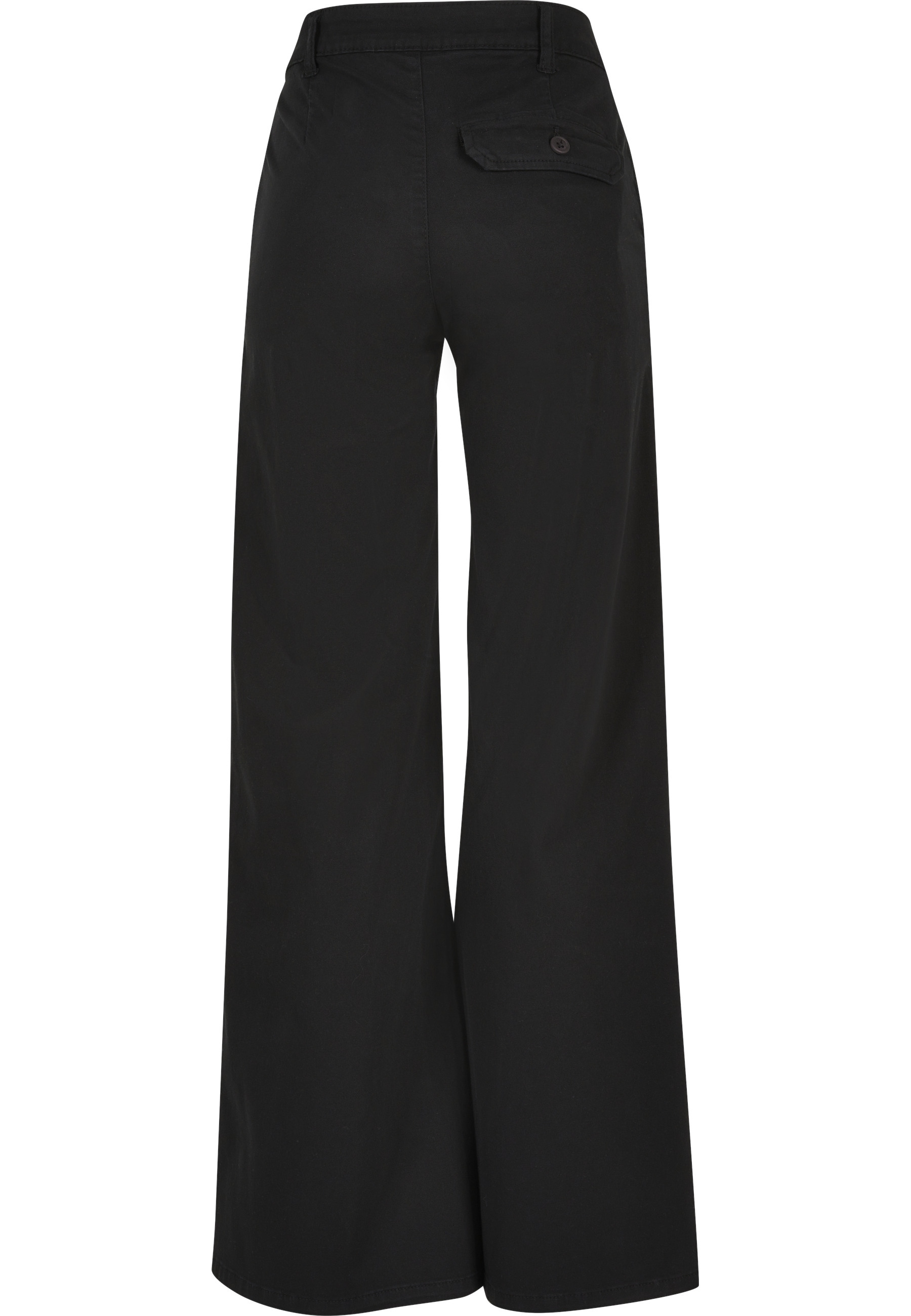 URBAN CLASSICS Chinos »Urban Classics Damen Ladies High Waist Wide Leg Chino Pants«