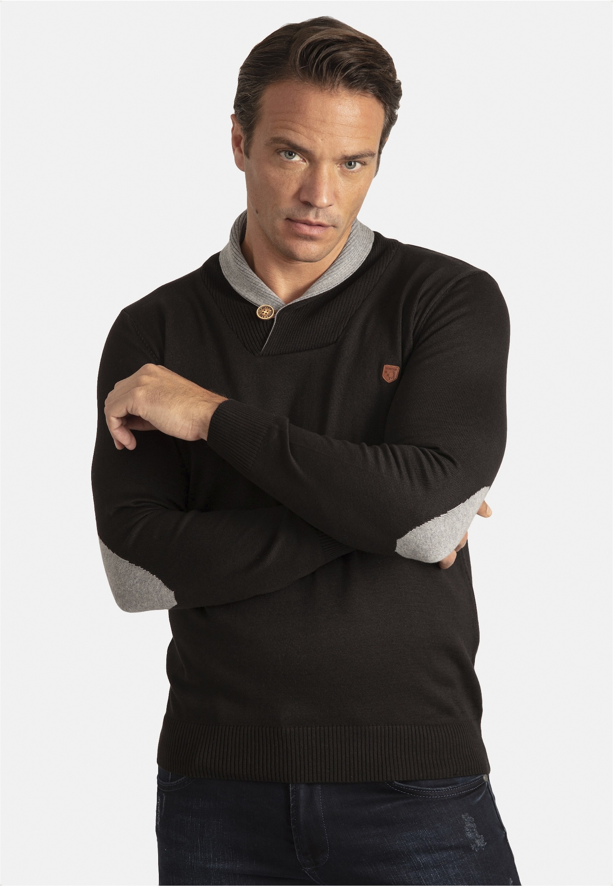 SIR RAYMOND TAILOR Strickpullover »Erasmo«, mit gemütlichem Stehkragen