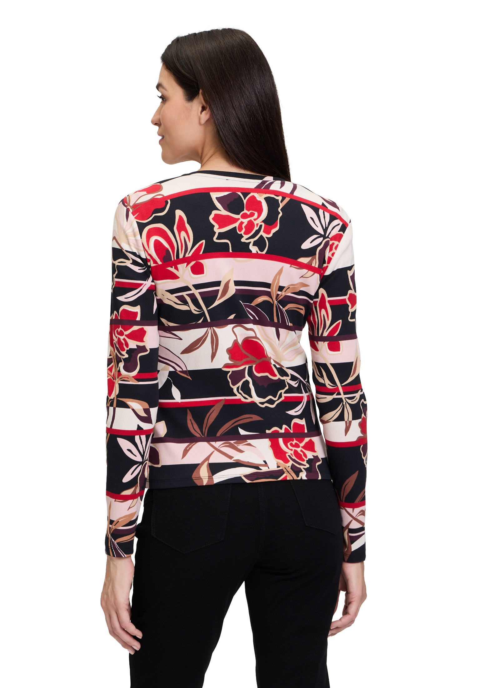 Betty Barclay Kurzarmshirt »Betty Barclay Shirtjacke mit Rippenstruktur«, (1 tlg.), Material