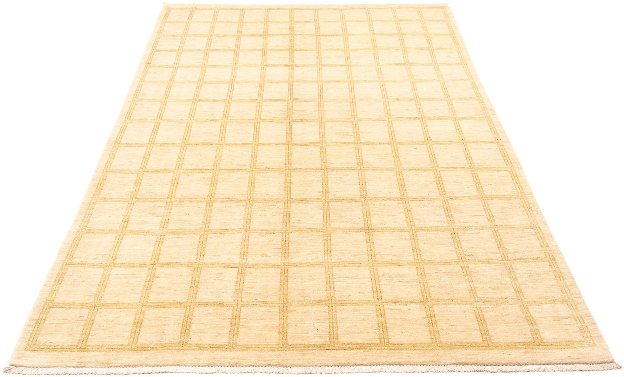 morgenland Orientteppich »Ziegler - Modern - 390 x 290 cm - beige«, rechteckig, Wohnzimmer, Handgeknüpft, Einzelstück mit Zertifikat