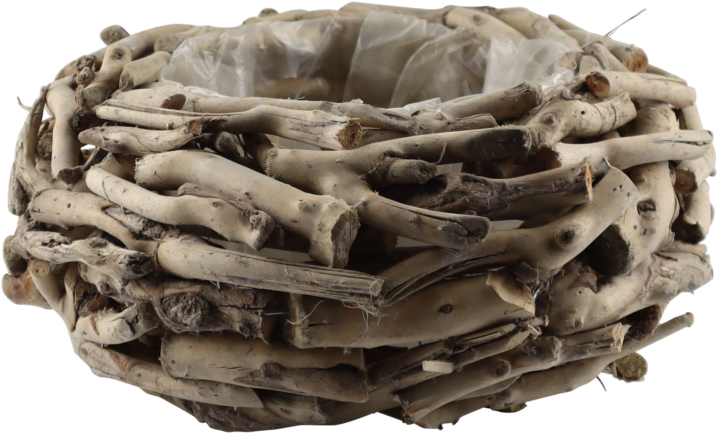 AM Design Dekokranz "Kranztopf aus naturbelassenem Holz", perfekt als dekor günstig online kaufen