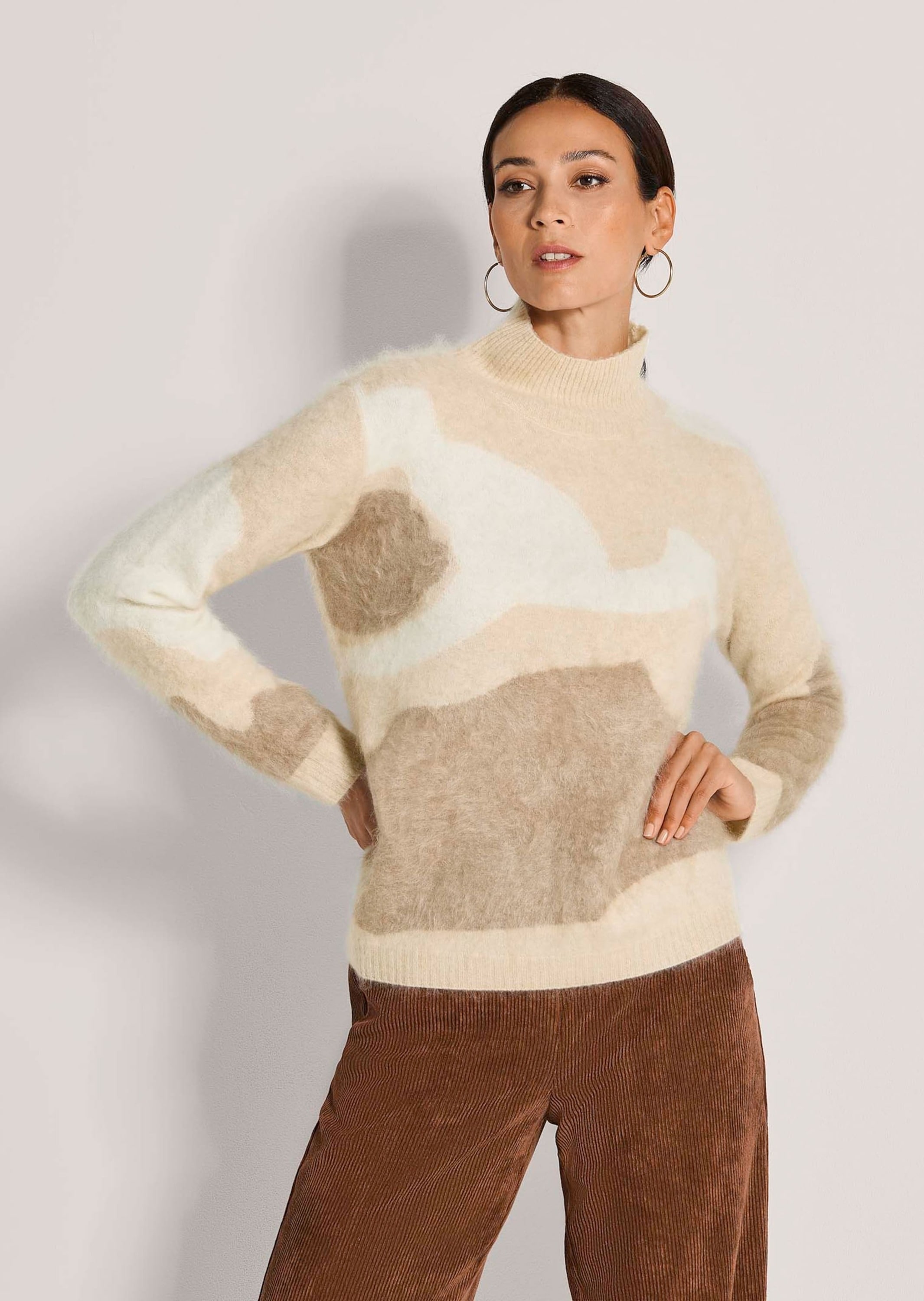 MADELEINE Longpullover »Pullover Gebrushter Kaschmirpullover«