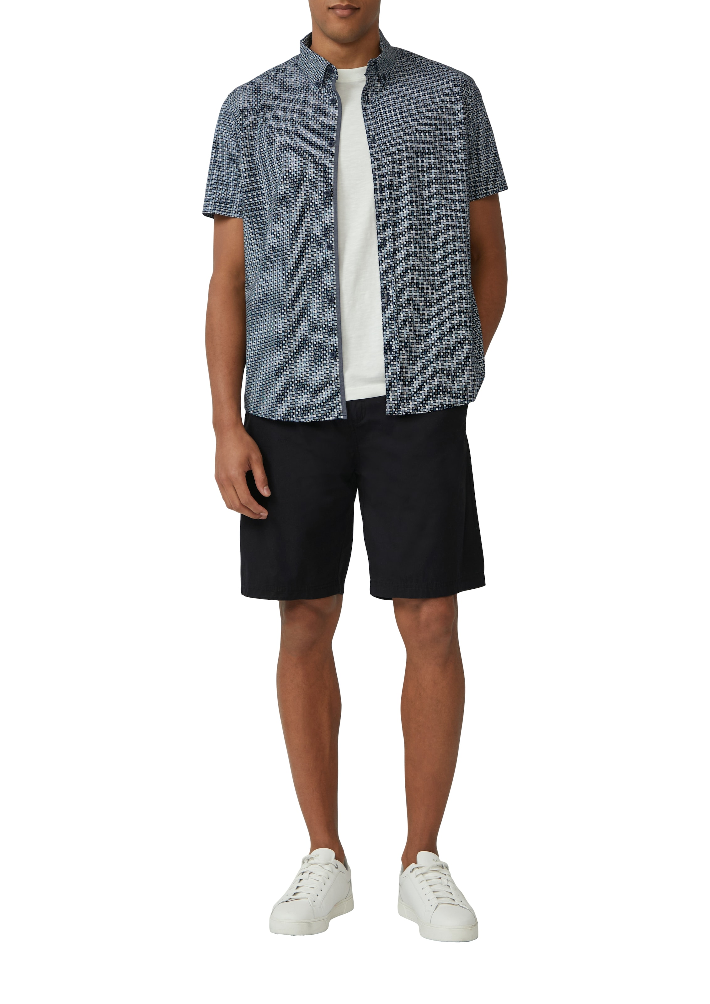 s.Oliver Kurzarmhemd mit Karo Muster