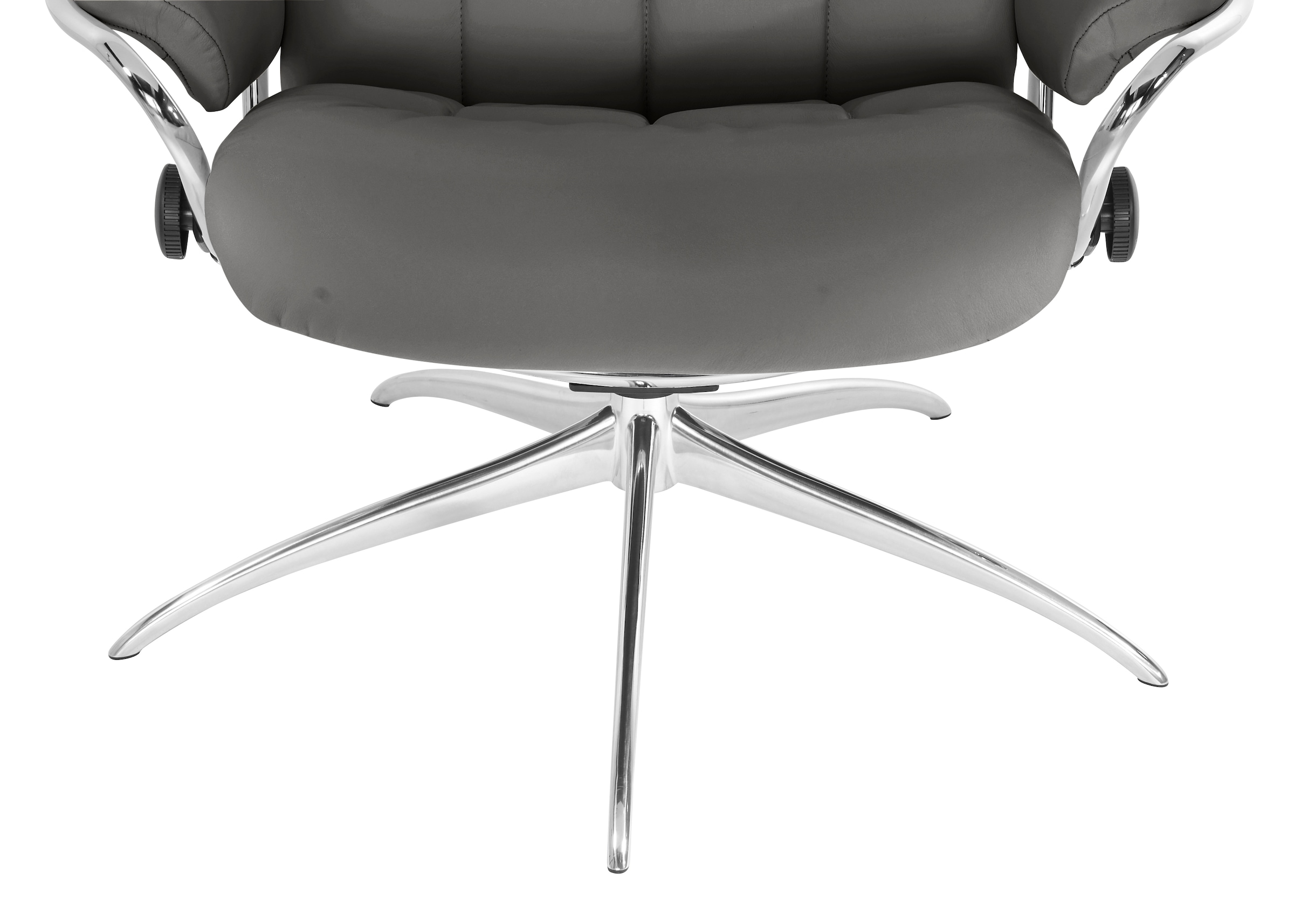Stressless® Relaxsessel »London«, (Set, Relaxsessel mit Hocker), mit Hocker, High Back, mit Star Base, Gestell Chrom