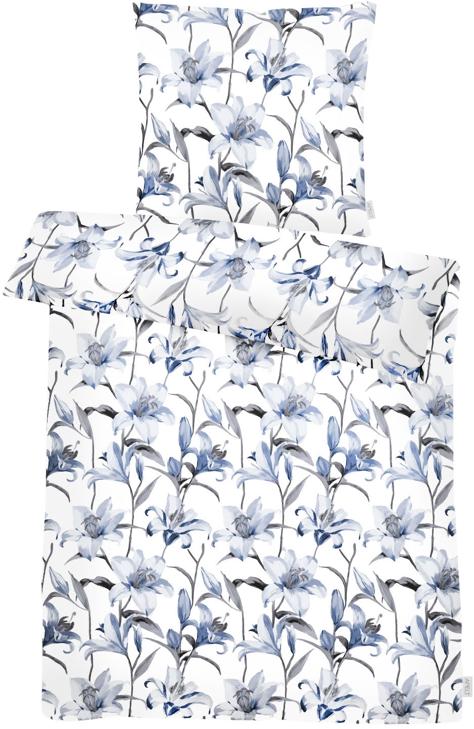 APELT Bettwäsche "Lilia GOTS" 2 Stk. tlg. Königs-Lilienblüten günstig online kaufen