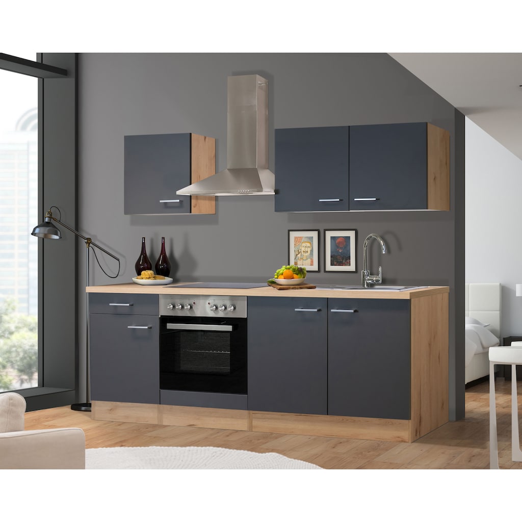 Flex-Well Küche »Morena«, Breite 210 cm, mit und ohne E-Geräten lieferbar