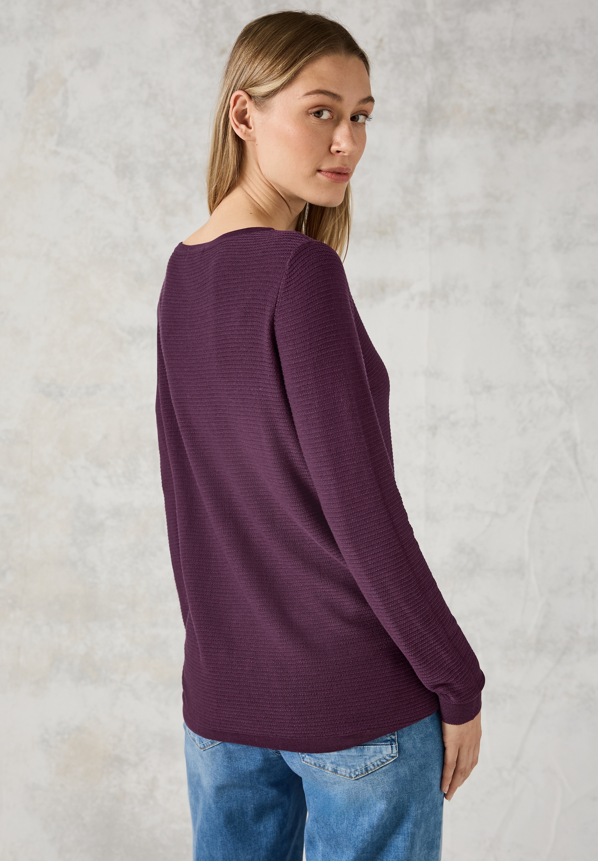 Cecil Strickpullover, mit Strick-Detail