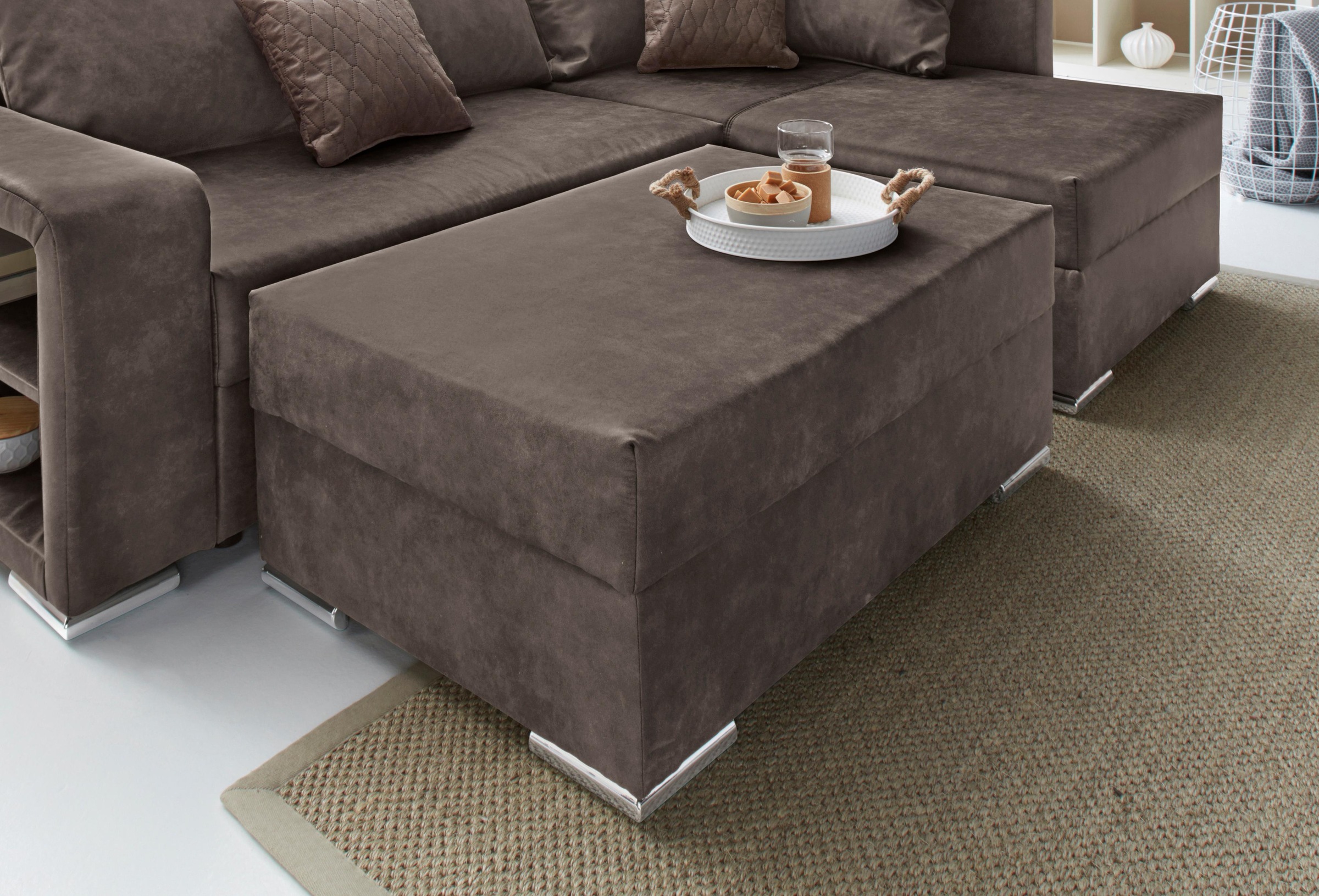 COLLECTION AB Hocker "John" Frei im Raum stellbar, wahlweise mit Federkern günstig online kaufen