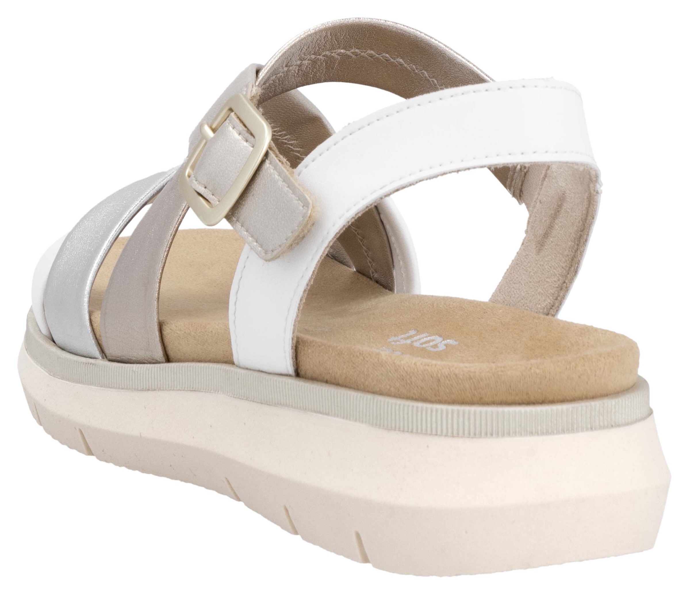 Remonte Riemchensandale »Elisabeth Hurley-Collection«, Keilabsatz, Sommerschuh, Sandalette mit Kreuzbandage