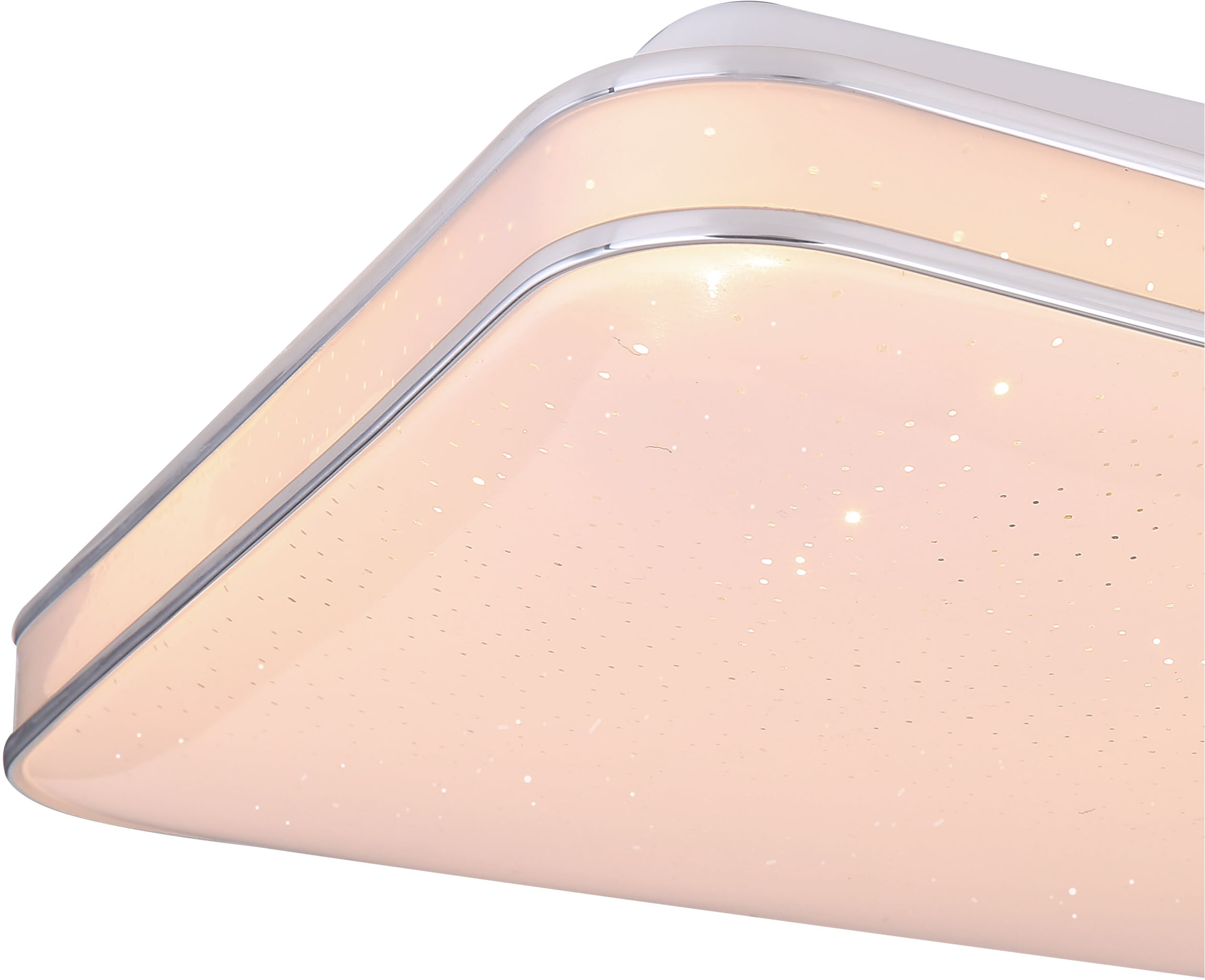 GLOBO LIGHTING LED Deckenleuchte »LASSY«, Leuchtmittel LED-Modul | LED fest integriert, Deckenlampe/quadratisch/Wohnzimmer/Schlafzimmer/elegant