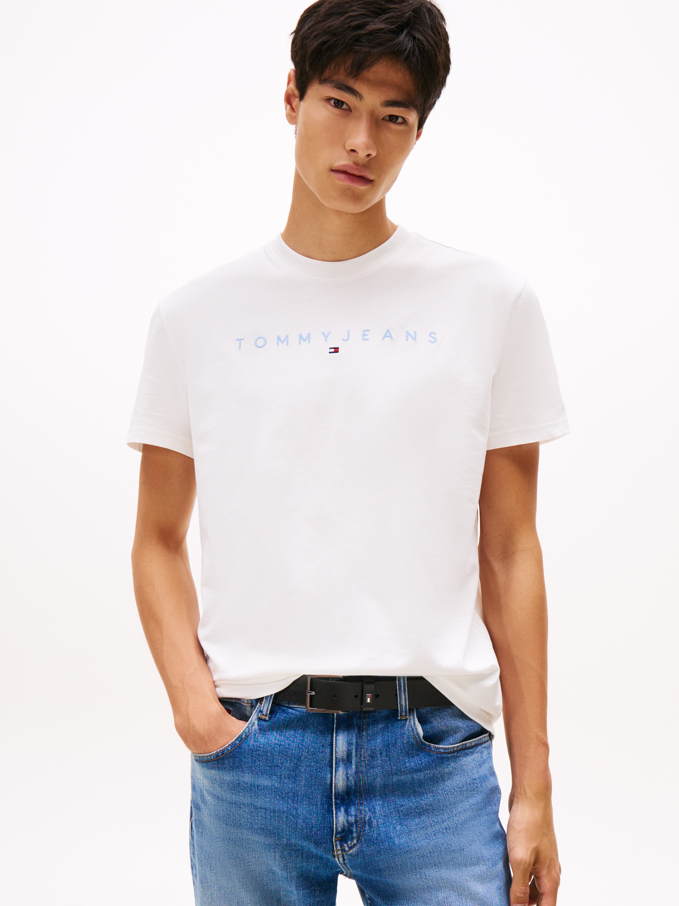 Tommy Jeans T-Shirt "TJM REG LINEAR LOGO TEE EXT" günstig online kaufen