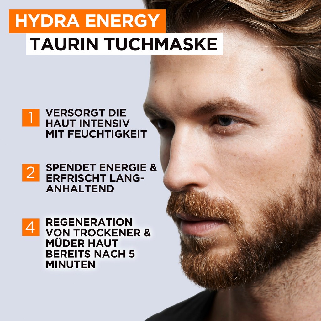 L'ORÉAL PARIS MEN EXPERT Gesichtsmasken-Set »Pure Charcoal und Hydra Energy«, (Set, 4 tlg.)