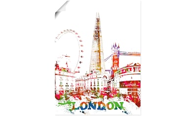Artland Wandbild »London Grafik«, London, (1 St.), in vielen Größen & Produktarten -... kaufen