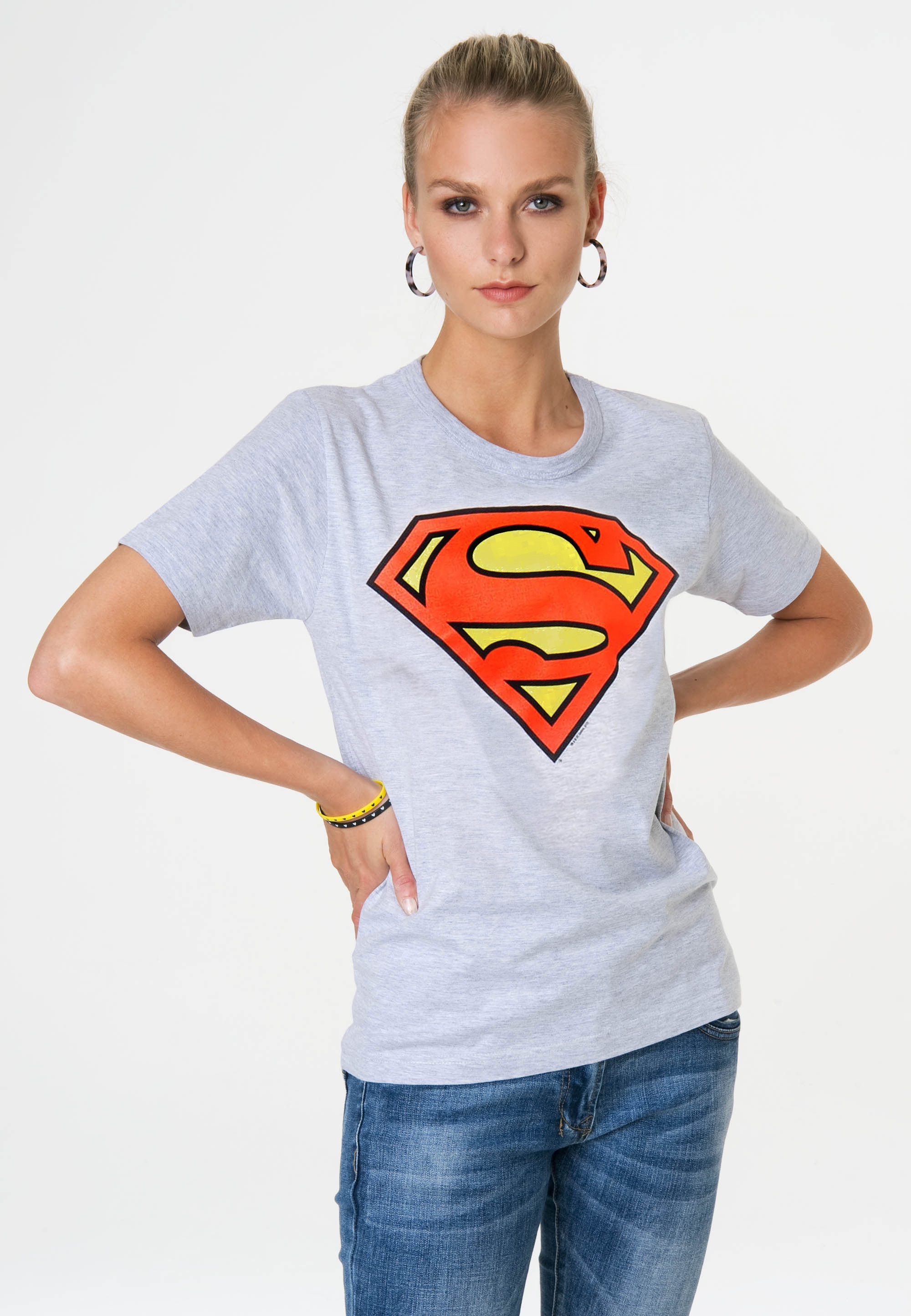 LOGOSHIRT T-Shirt "Superman Logo", mit trendigem Superhelden-Print günstig online kaufen