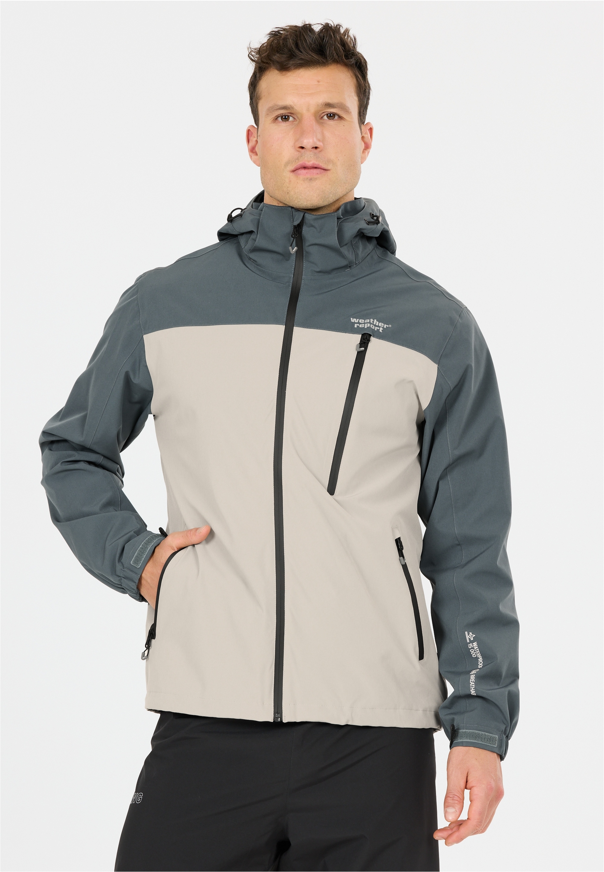 WEATHER REPORT Outdoorjacke "DELTON W-PRO15000" ist atmungsaktiv, wasser- und winddicht