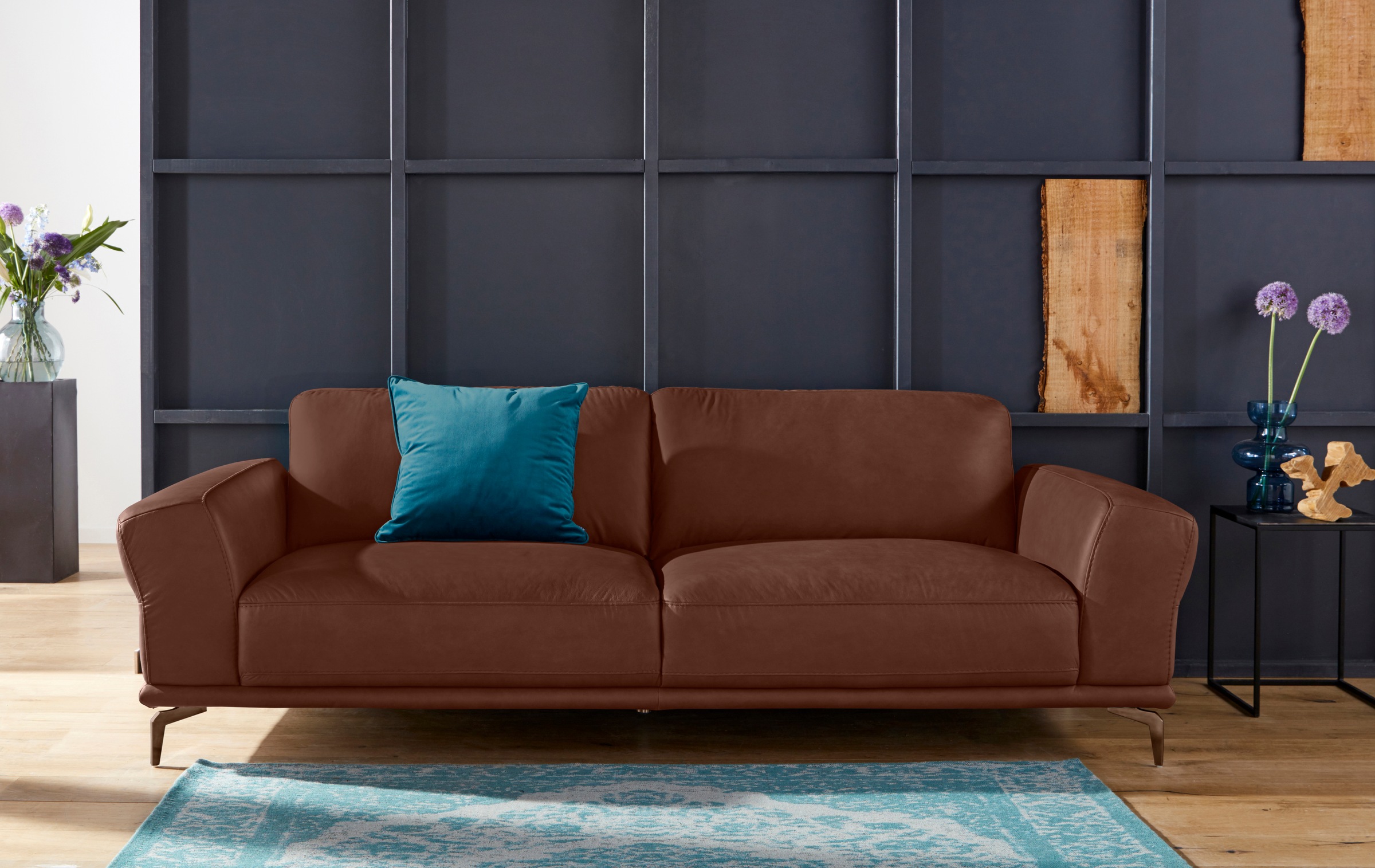 W.SCHILLIG 2,5-Sitzer "montanaa" mit Metallfüßen in Bronze pulverbeschichte günstig online kaufen