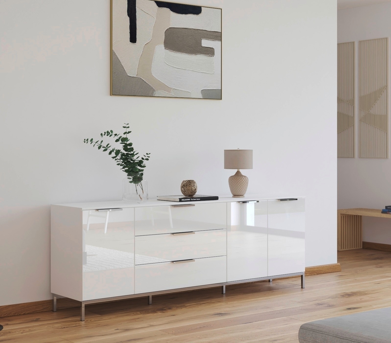 rauch Kombikommode "Kommode Türkommode Sideboard Kombikommode FLIPP mit Gla günstig online kaufen