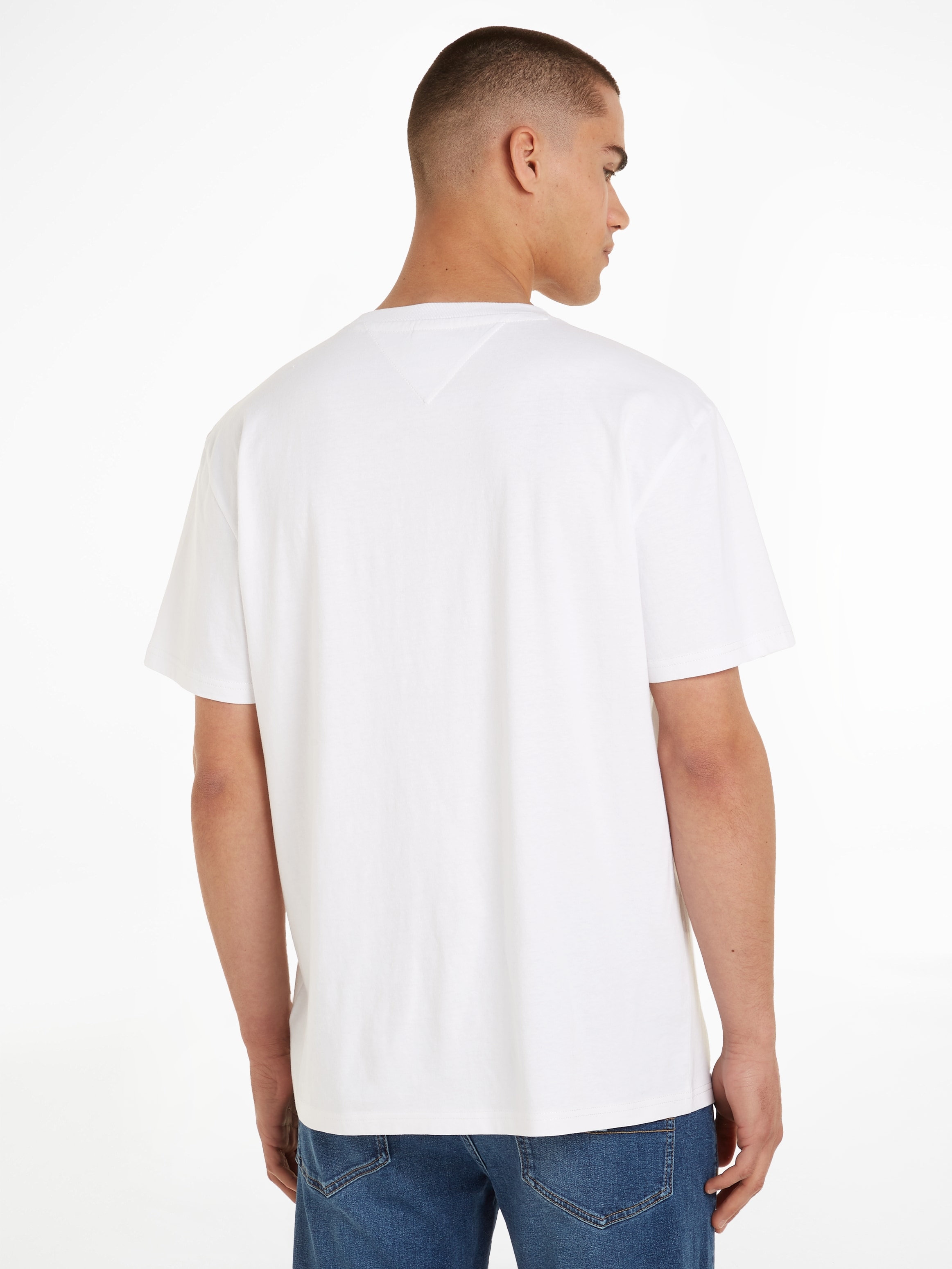 Tommy Jeans T-Shirt »TJM REG LINEAR LOGO TEE EXT«, mit Markenlabel