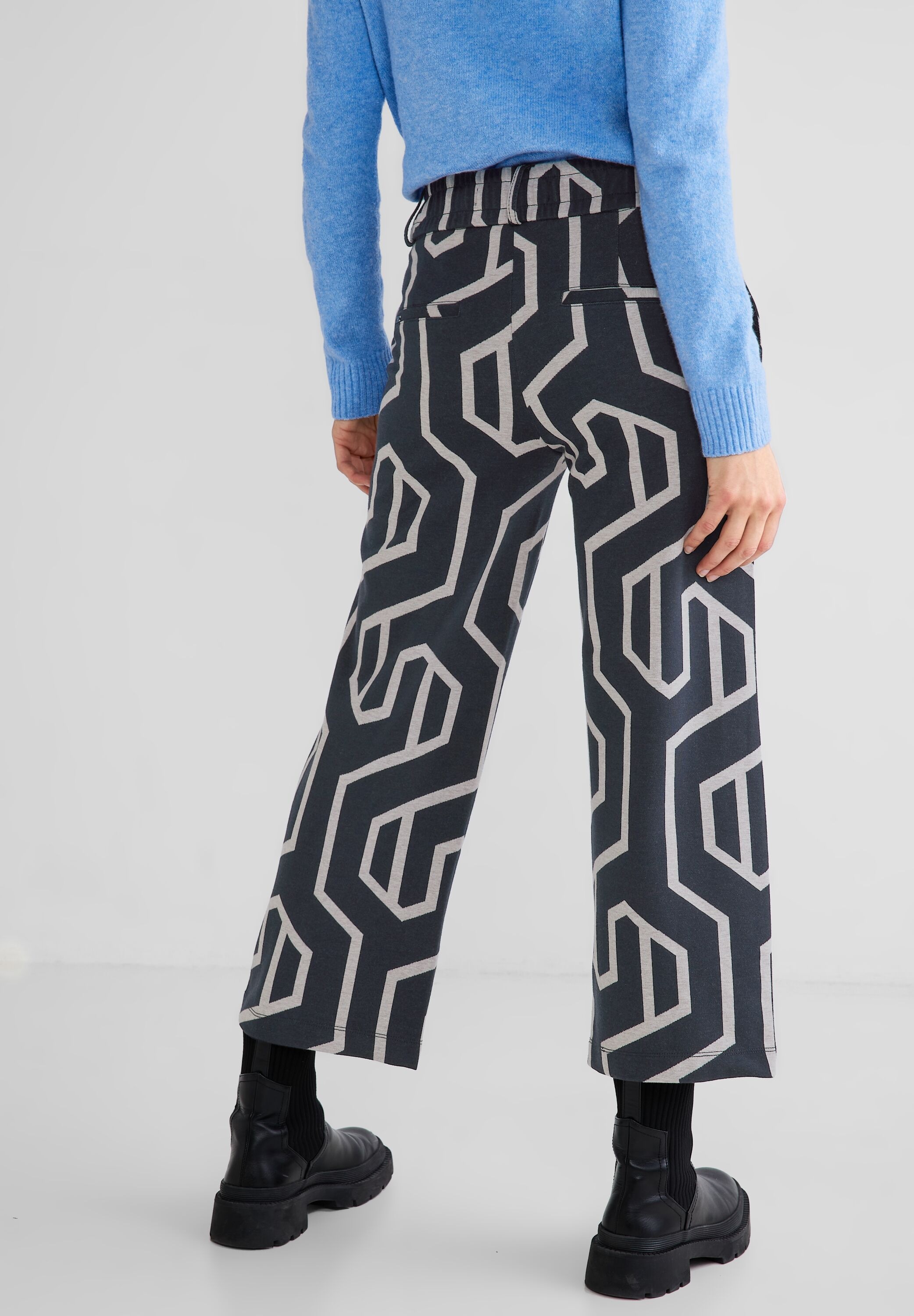 STREET ONE Stoffhose, mit allover Print